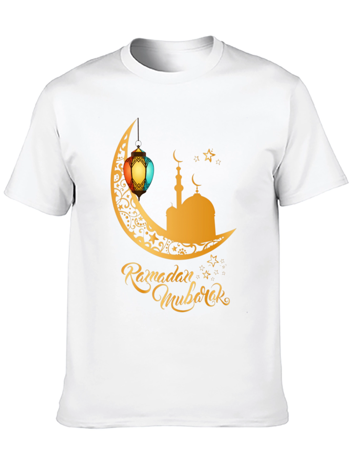 Ramadan Mubarak T-Shirt - Festive Moon Design