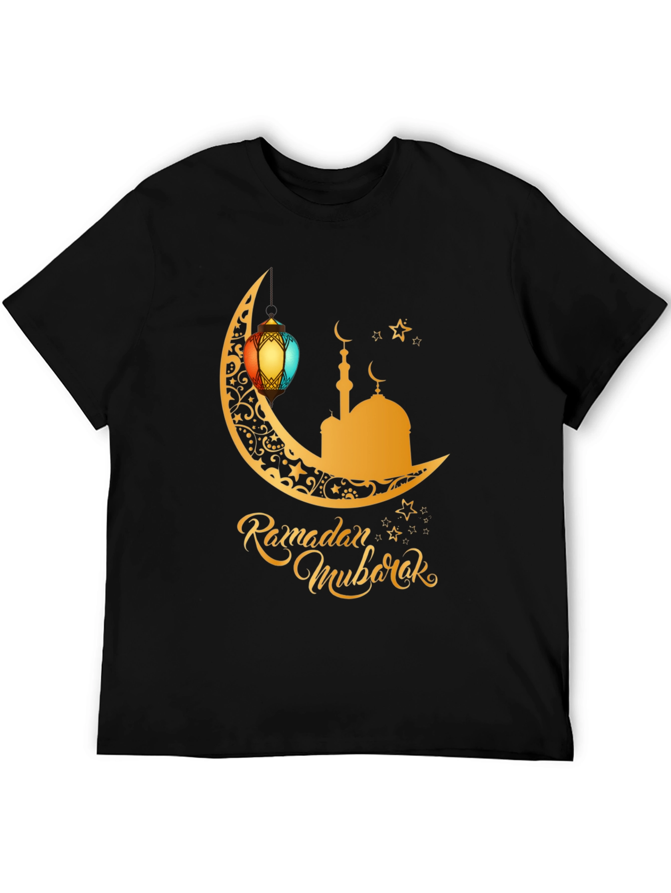 Ramadan Mubarak T-Shirt - Festive Moon Design
