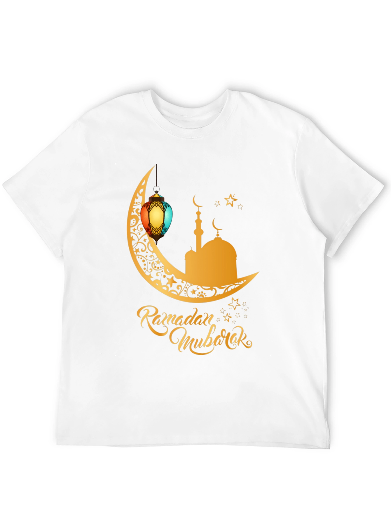 Ramadan Mubarak T-Shirt - Festive Moon Design