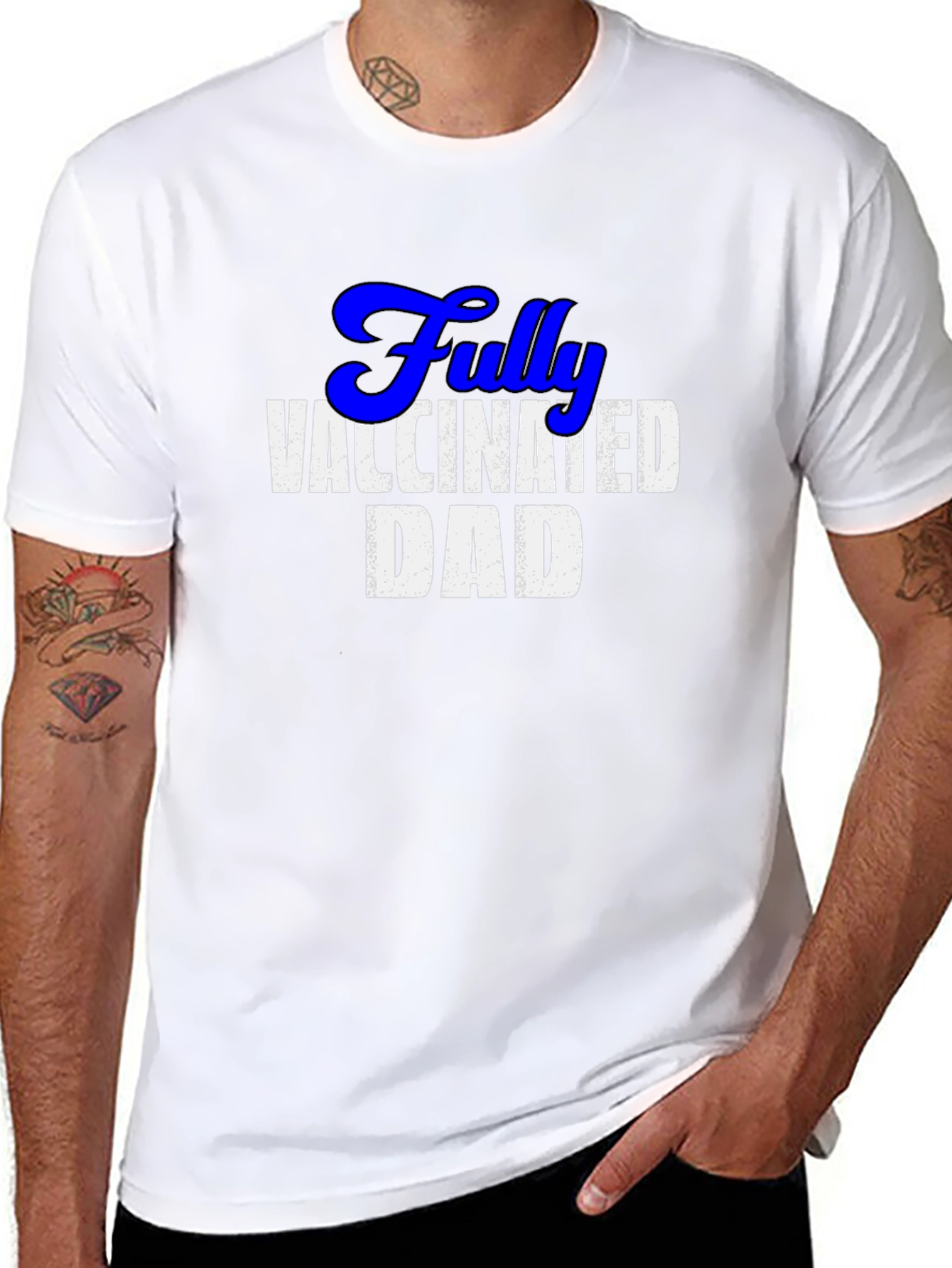 Fully Vaccinated Dad T-Shirt - Novelty Fathers Day Gift