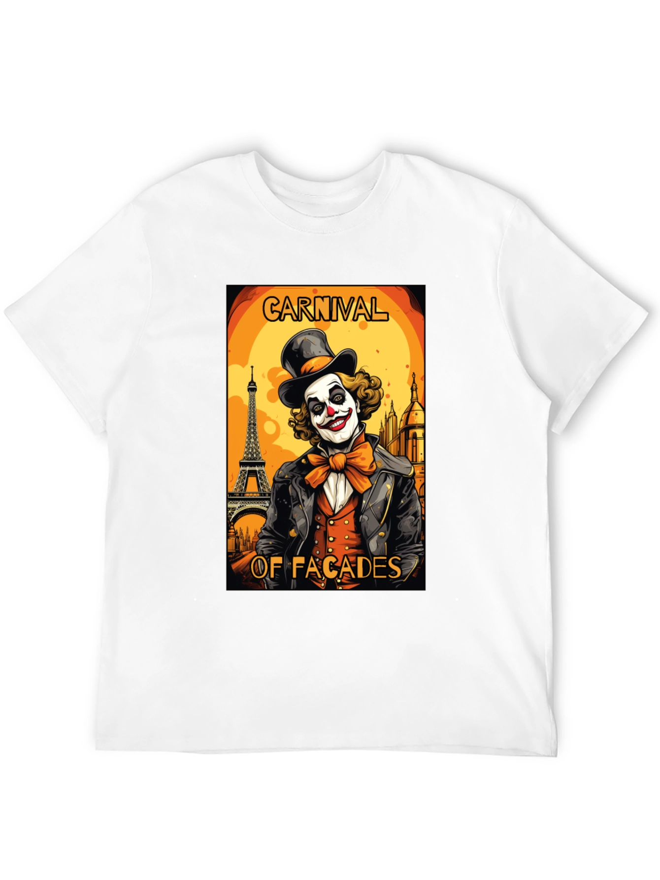 Carnival Facades Clown Graphic T-Shirt
