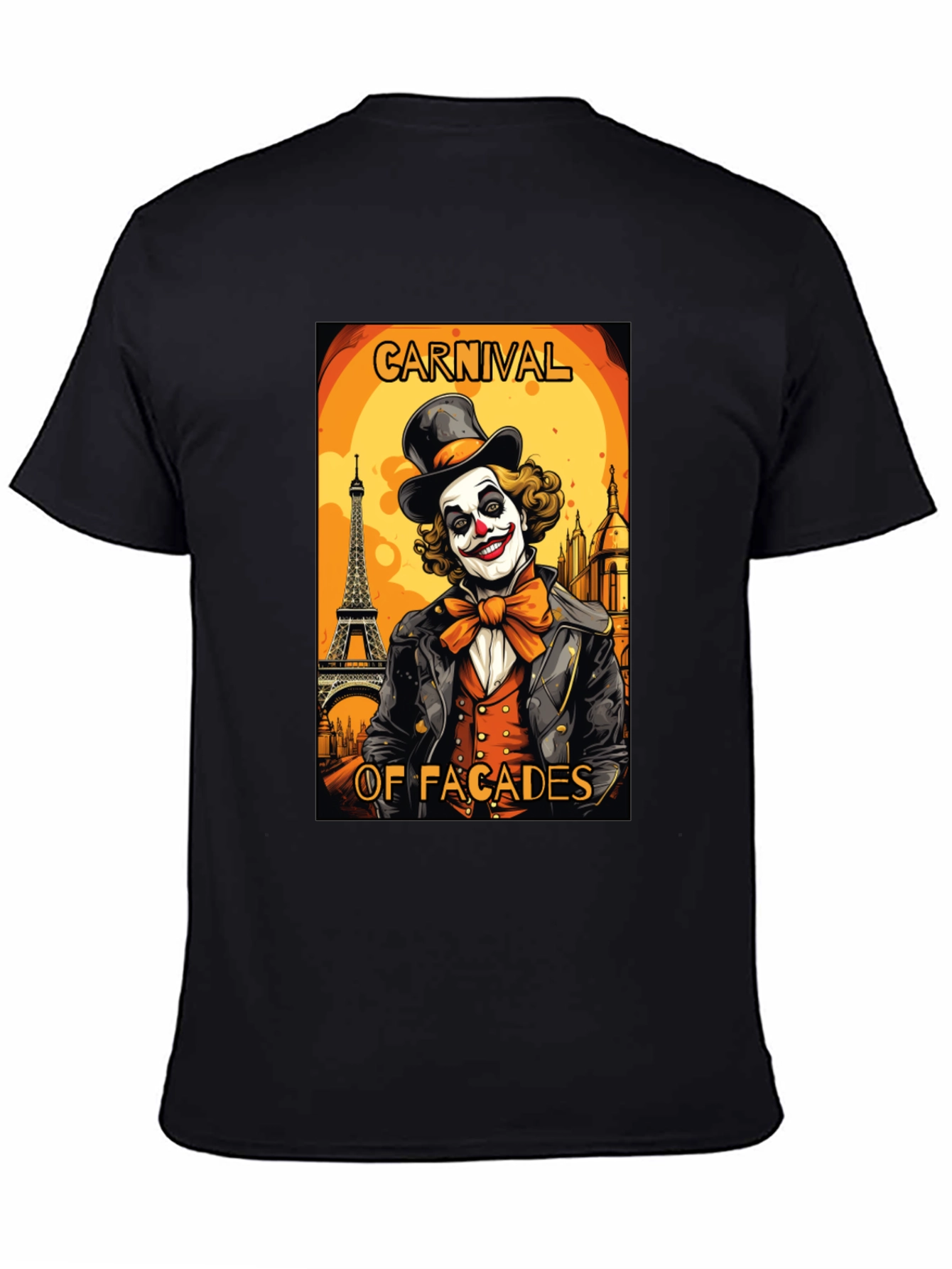 Carnival Facades Clown Graphic T-Shirt