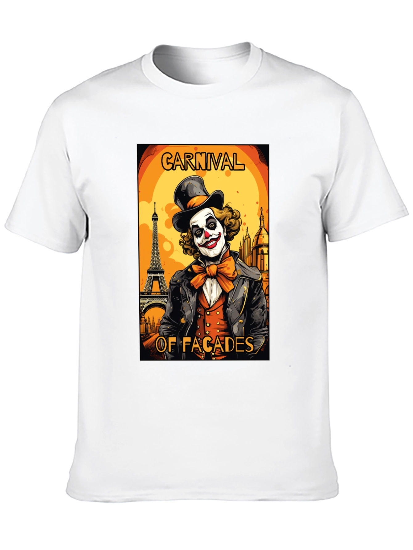 Carnival Facades Clown Graphic T-Shirt
