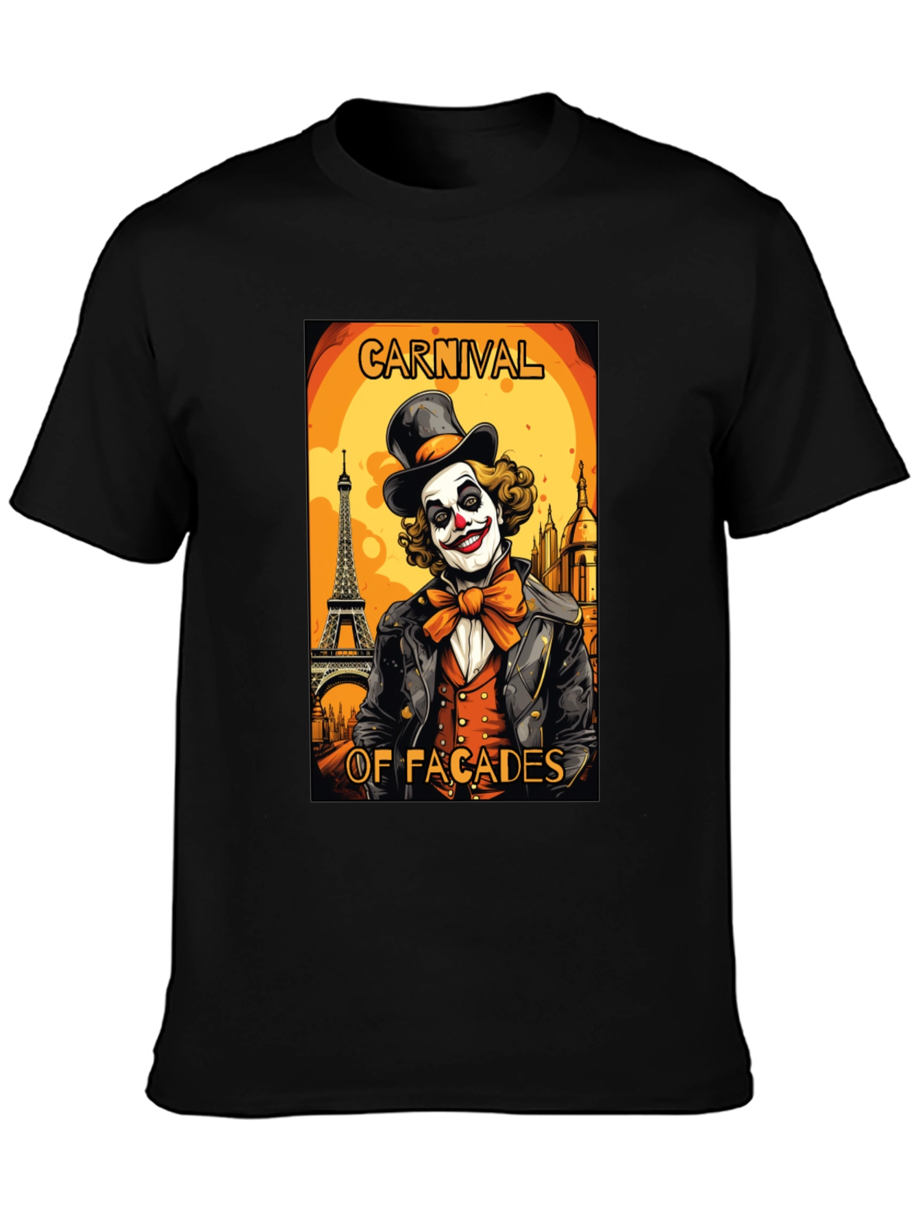 Carnival Facades Clown Graphic T-Shirt