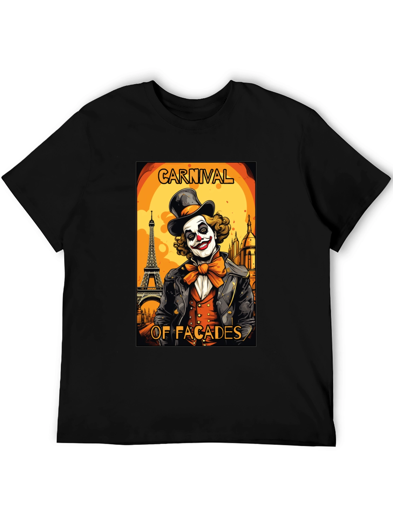Carnival Facades Clown Graphic T-Shirt