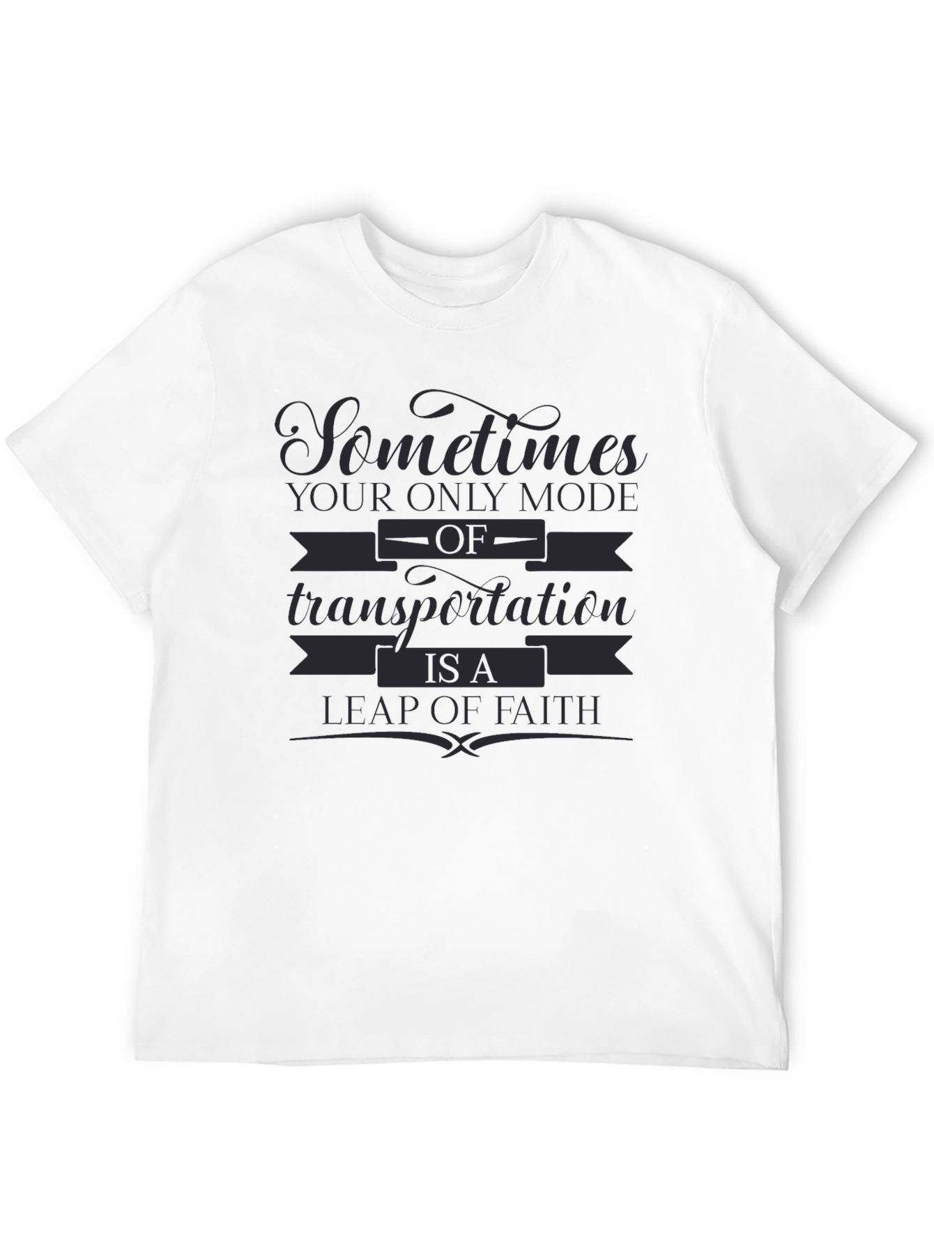 Leap of Faith Graphic Tee - Motivational Design