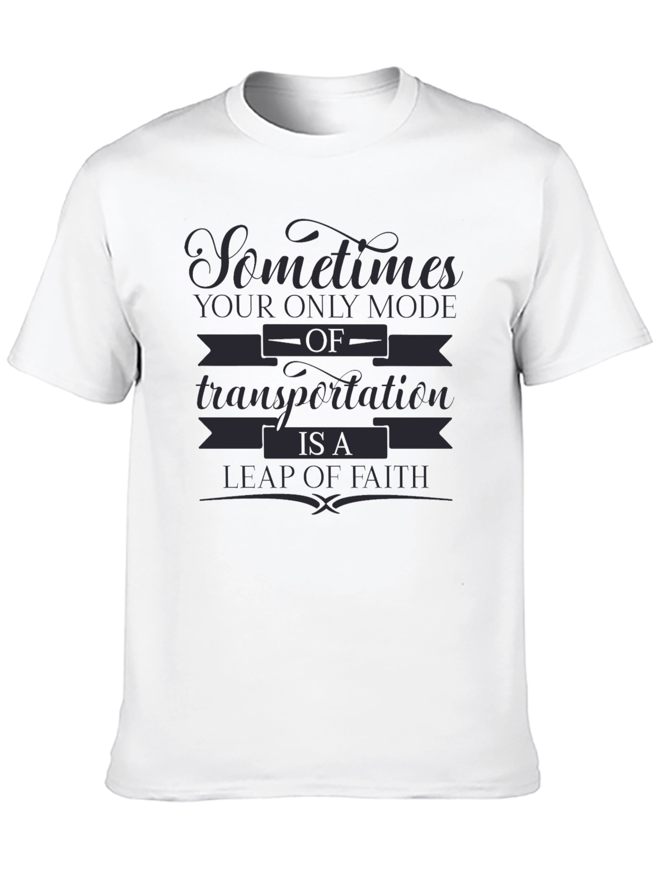 Leap of Faith Graphic Tee - Motivational Design