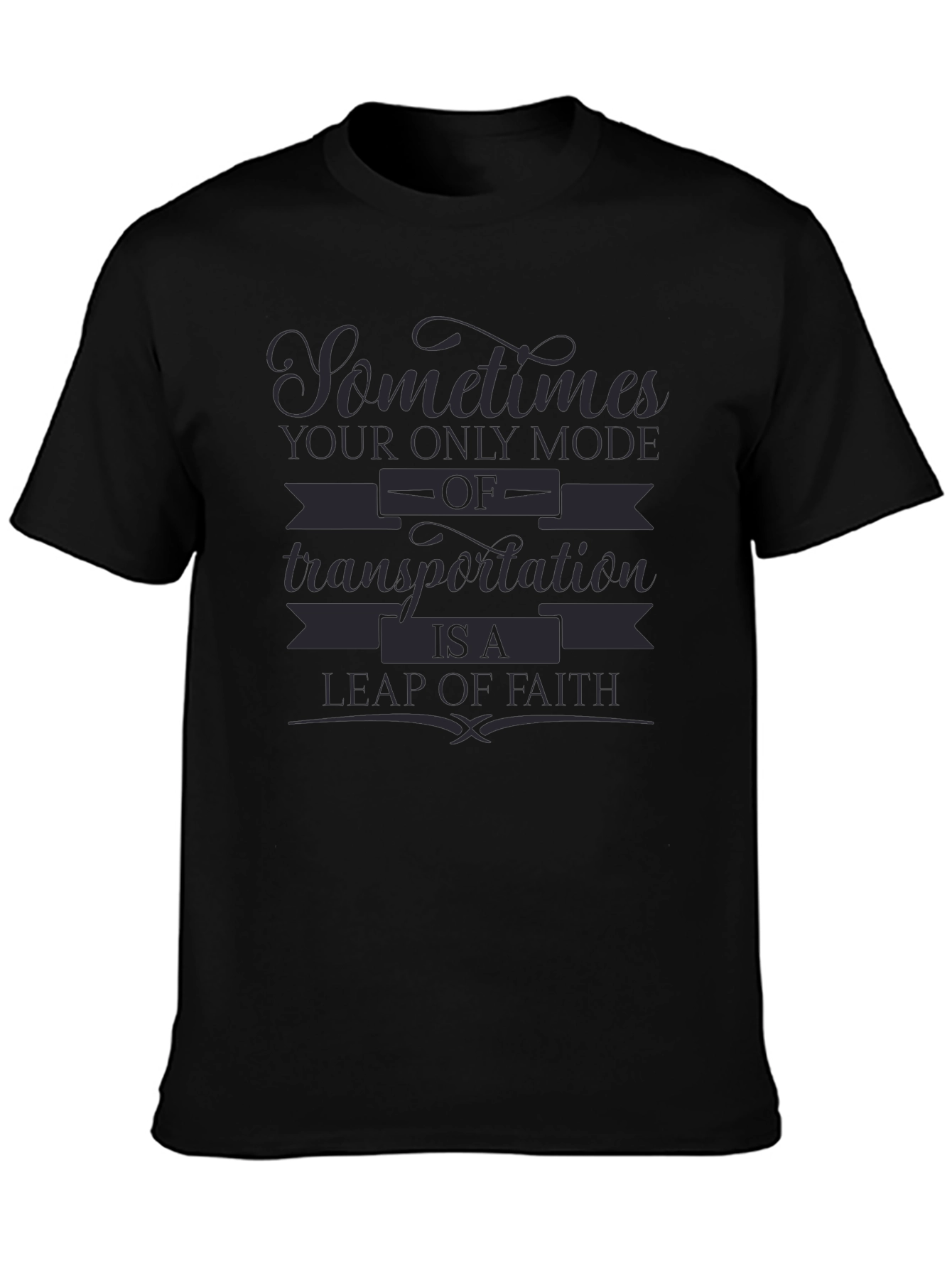 Leap of Faith Graphic Tee - Motivational Design