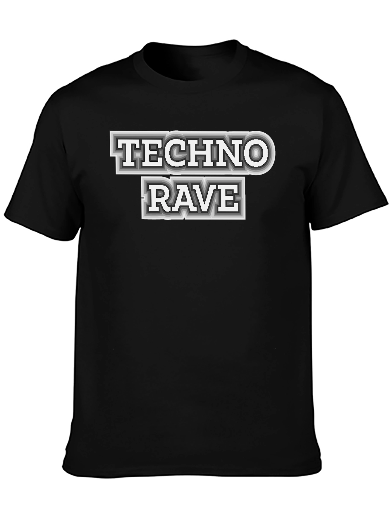 Techno Rave Graphic T-Shirt - Bold Statement Tee