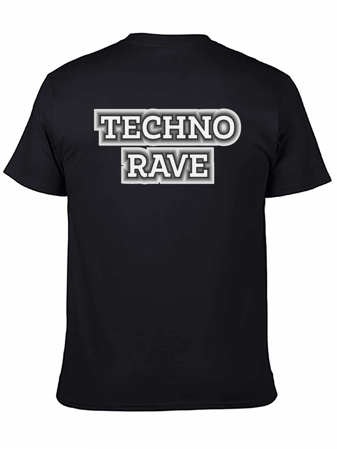 Techno Rave Graphic T-Shirt - Bold Statement Tee