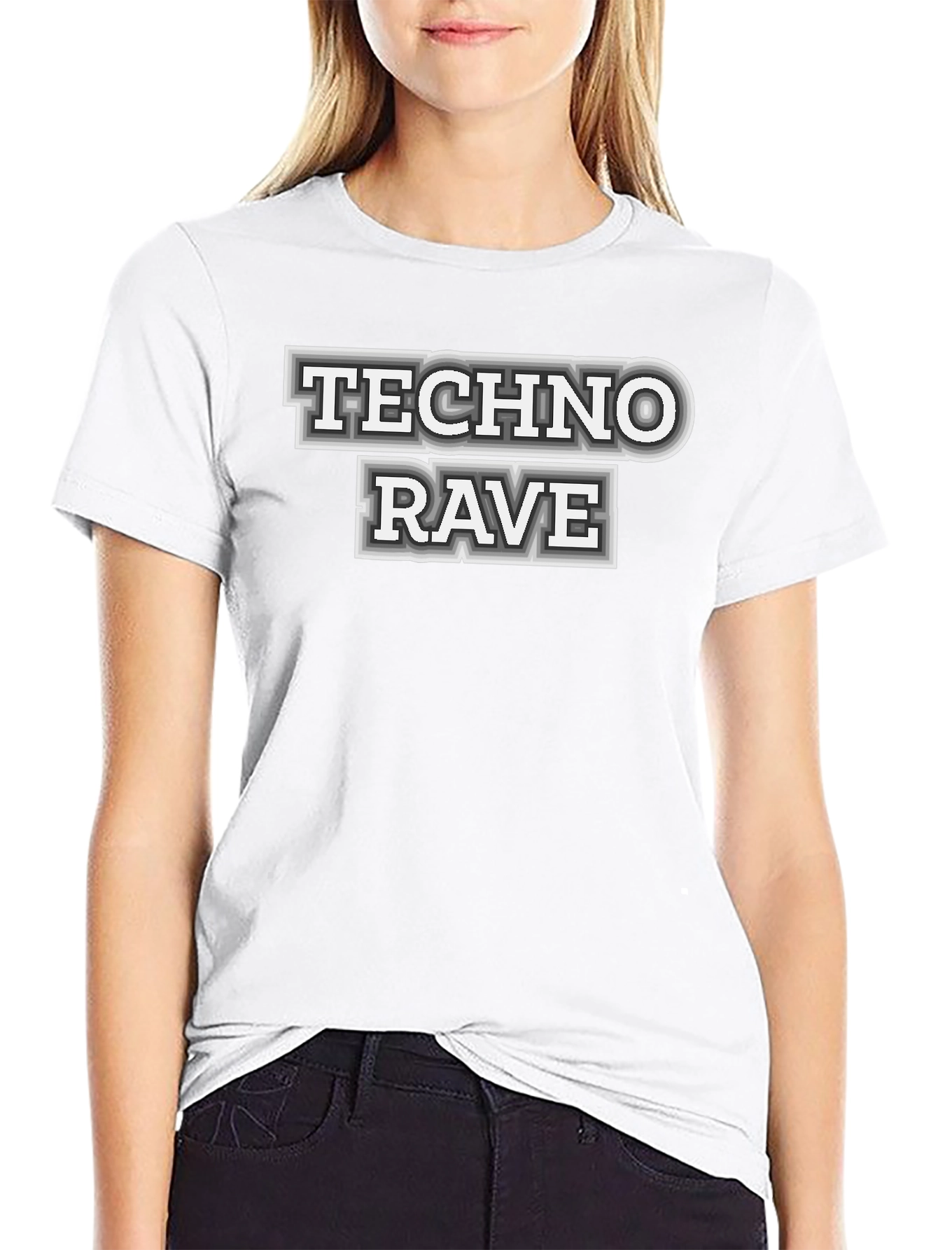 Techno Rave Graphic T-Shirt - Bold Statement Tee
