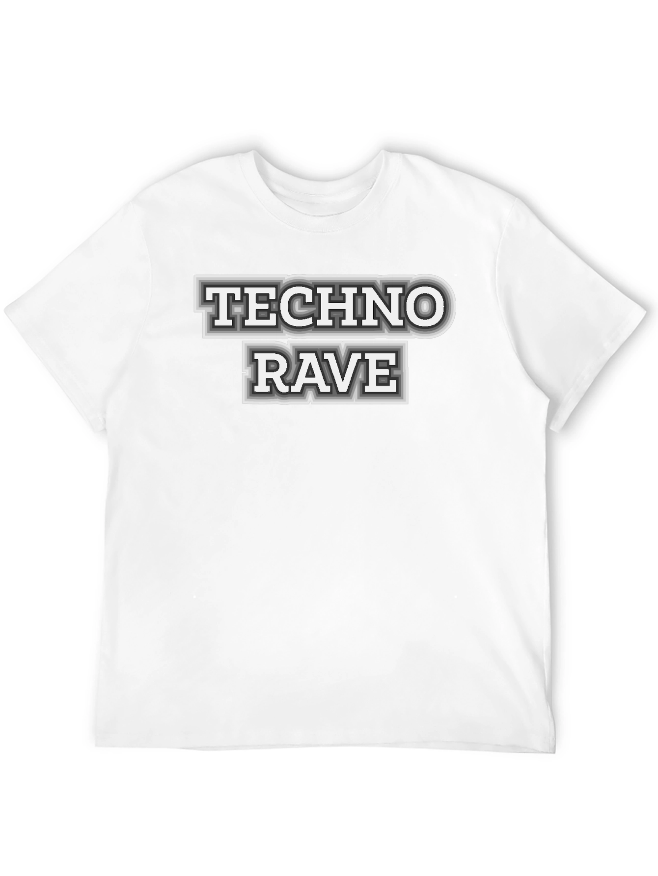 Techno Rave Graphic T-Shirt - Bold Statement Tee