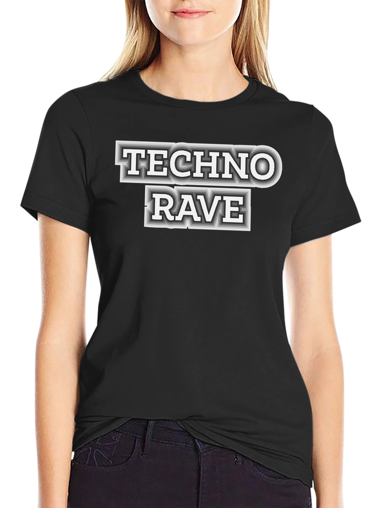 Techno Rave Graphic T-Shirt - Bold Statement Tee