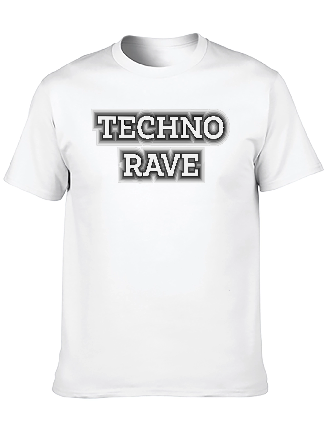 Techno Rave Graphic T-Shirt - Bold Statement Tee