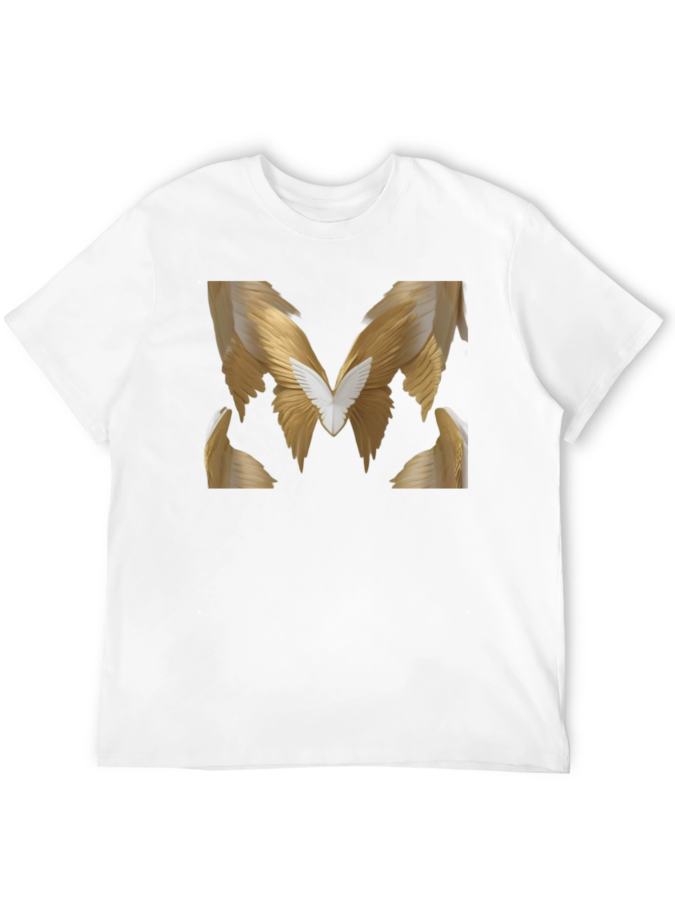 Winged M Graphic Tee - Stylish Black T-Shirt