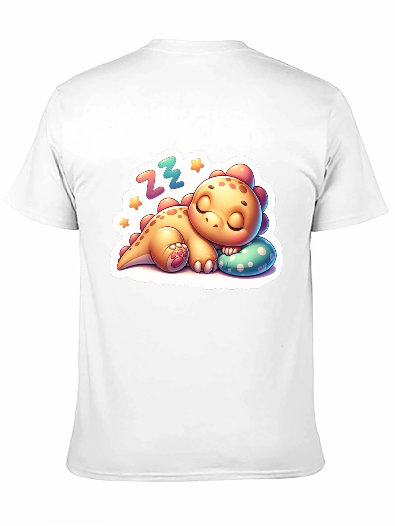 Cute Sleeping Dinosaur T-Shirt - Comfortable Cotton Blend