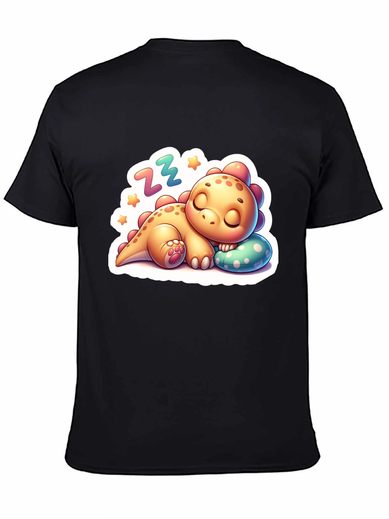 Cute Sleeping Dinosaur T-Shirt - Comfortable Cotton Blend