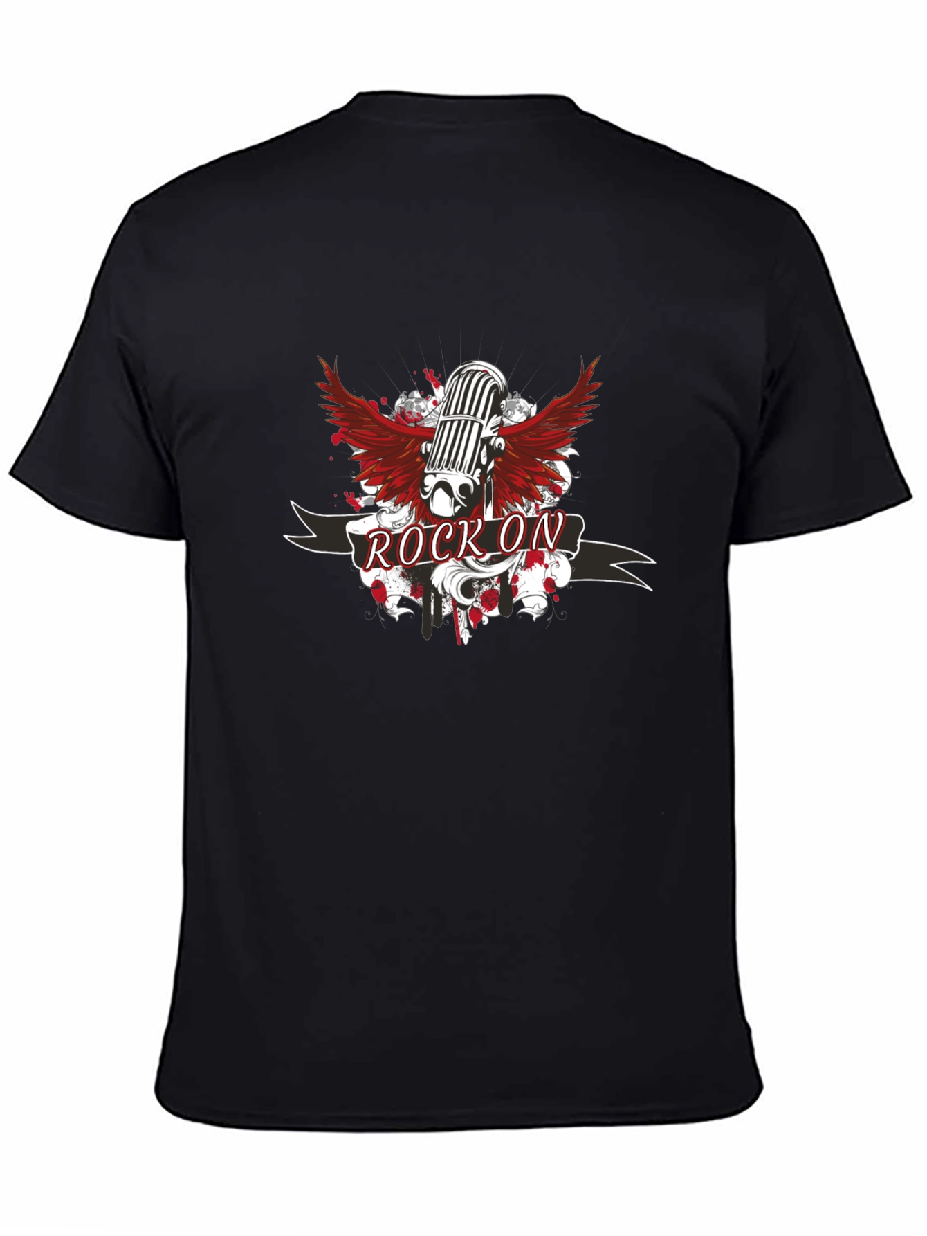 Rock On Microphone Graphic Tee - Cool Music T-Shirt