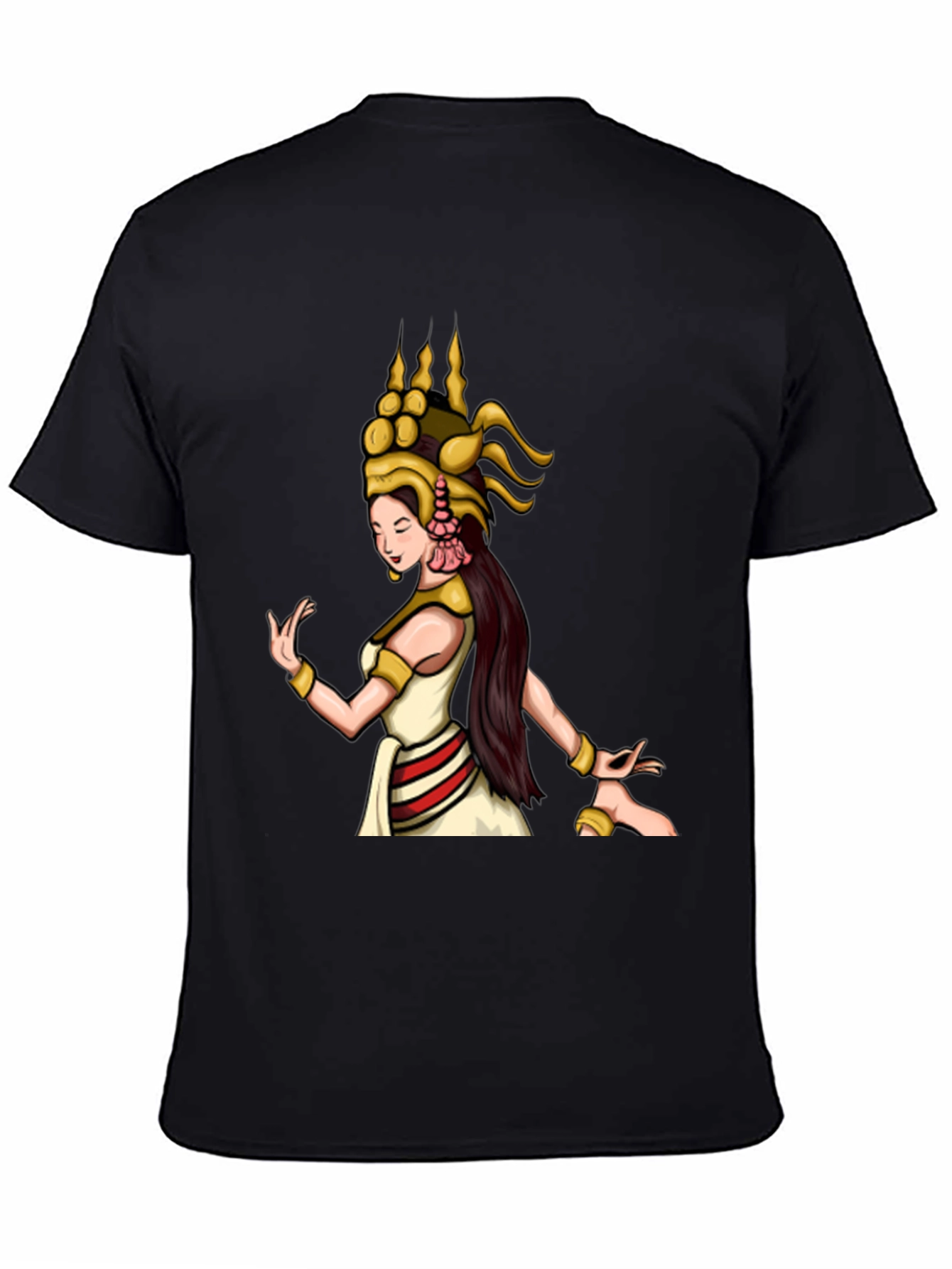 Elegant Dancer Graphic Tee - Unisex Black T-Shirt