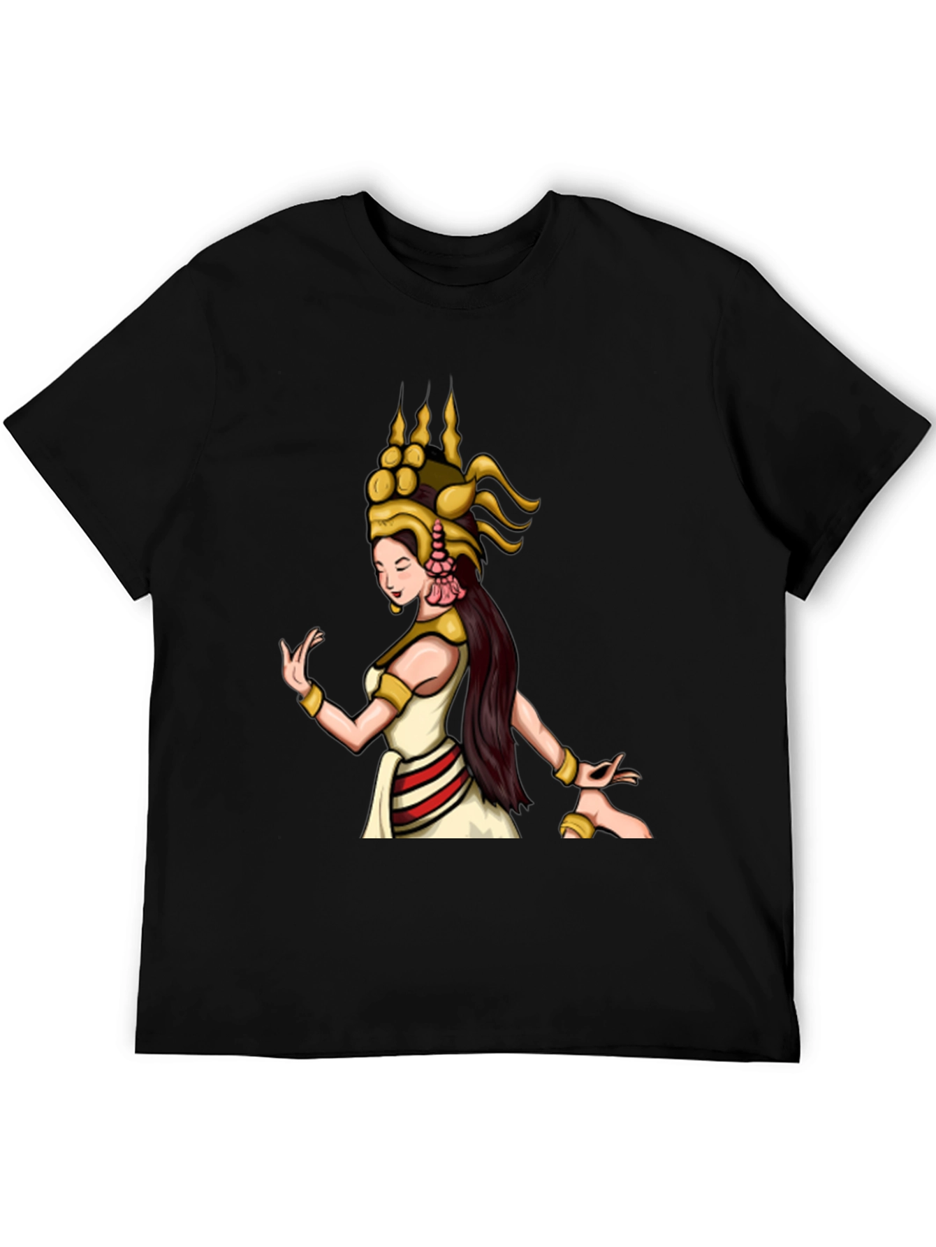 Elegant Dancer Graphic Tee - Unisex Black T-Shirt