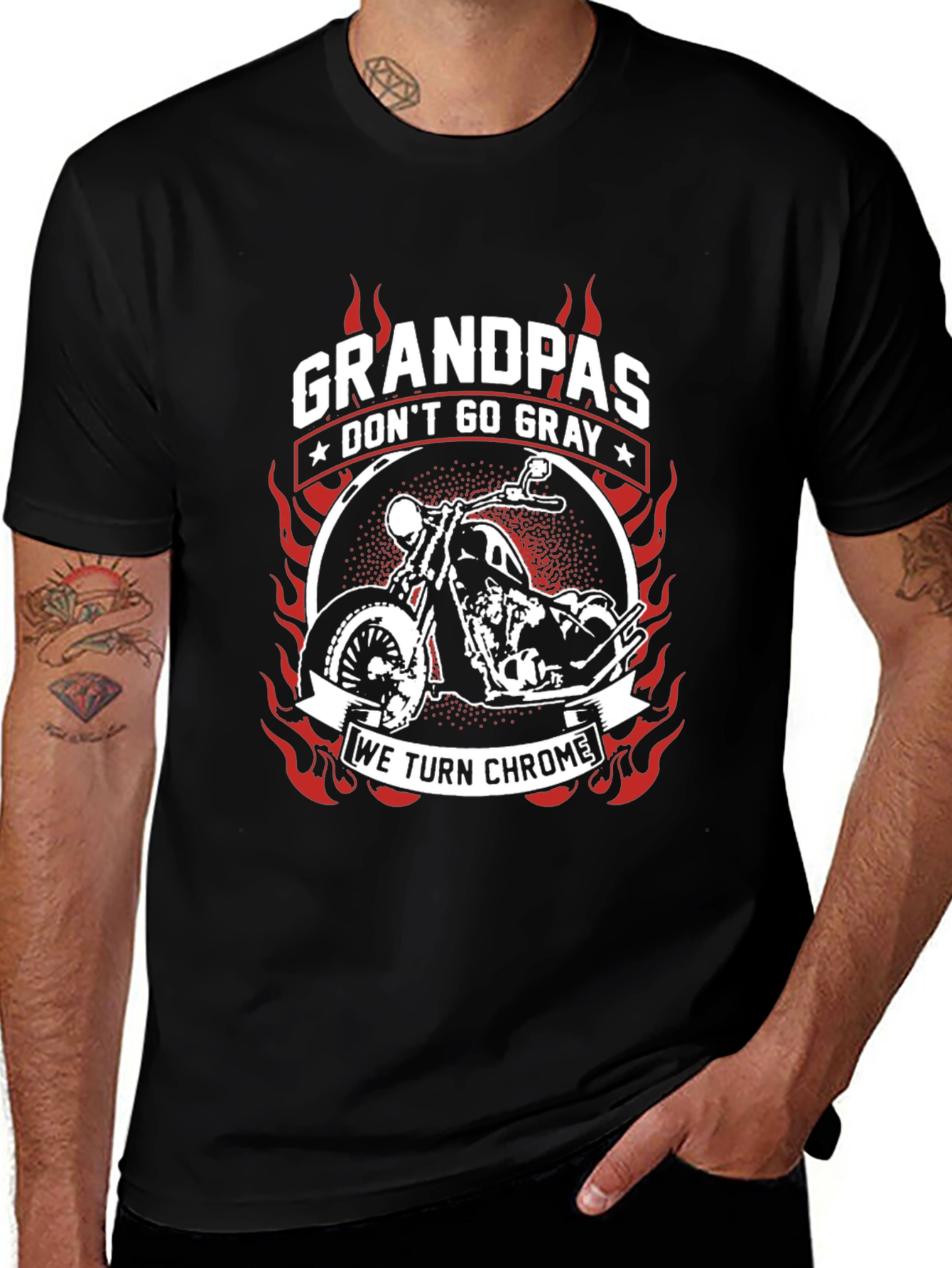 Grandpas Dont Go Gray We Turn Chrome T-Shirt