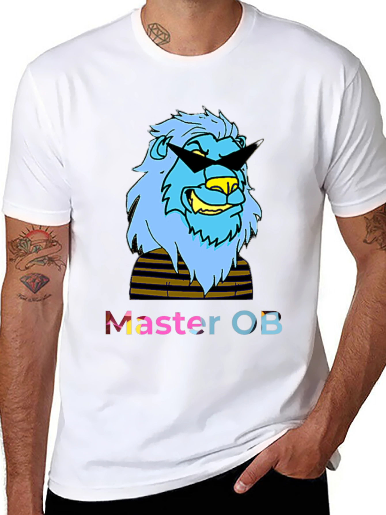 Master OB Lion Graphic Tee - Cool & Casual