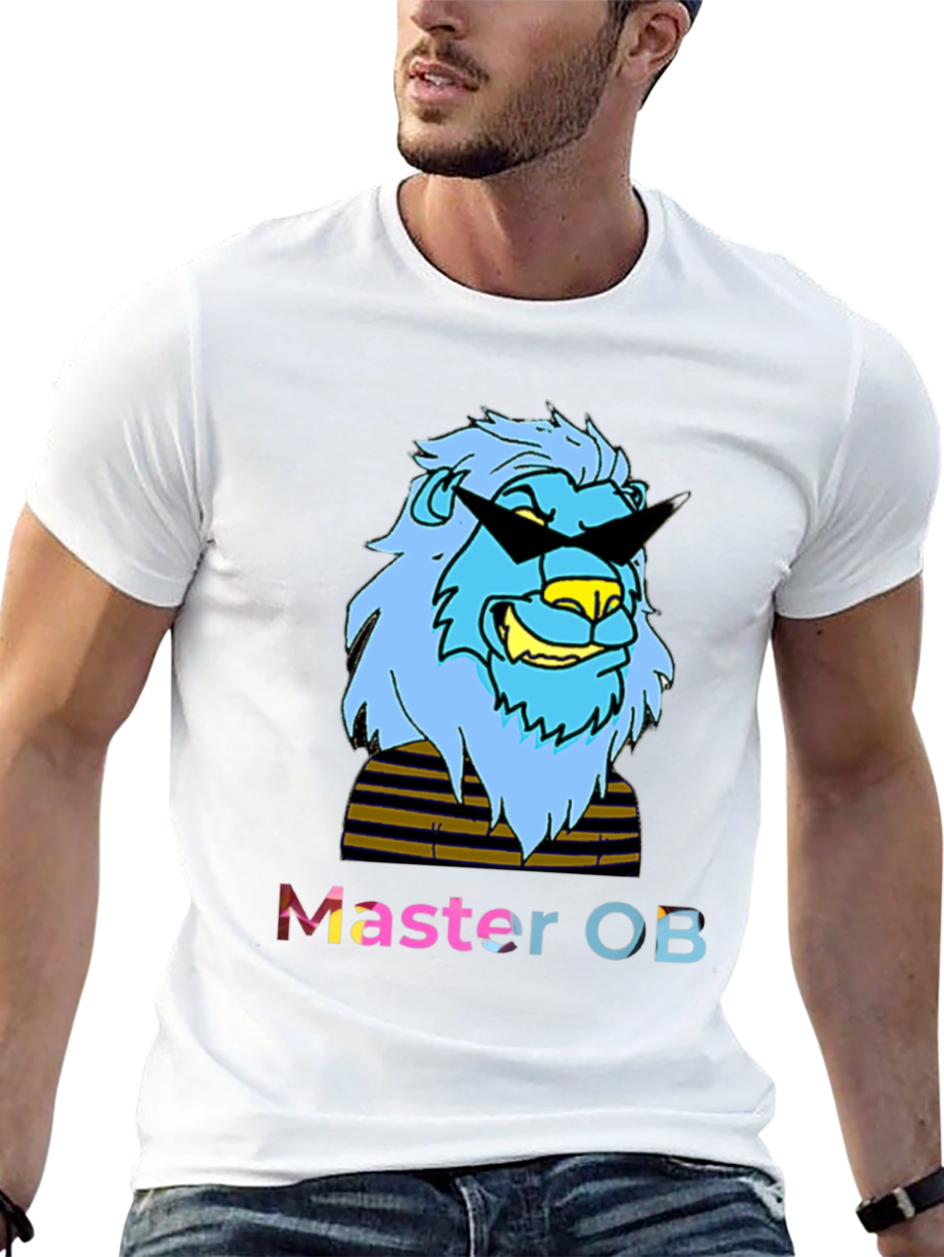 Master OB Lion Graphic Tee - Cool & Casual