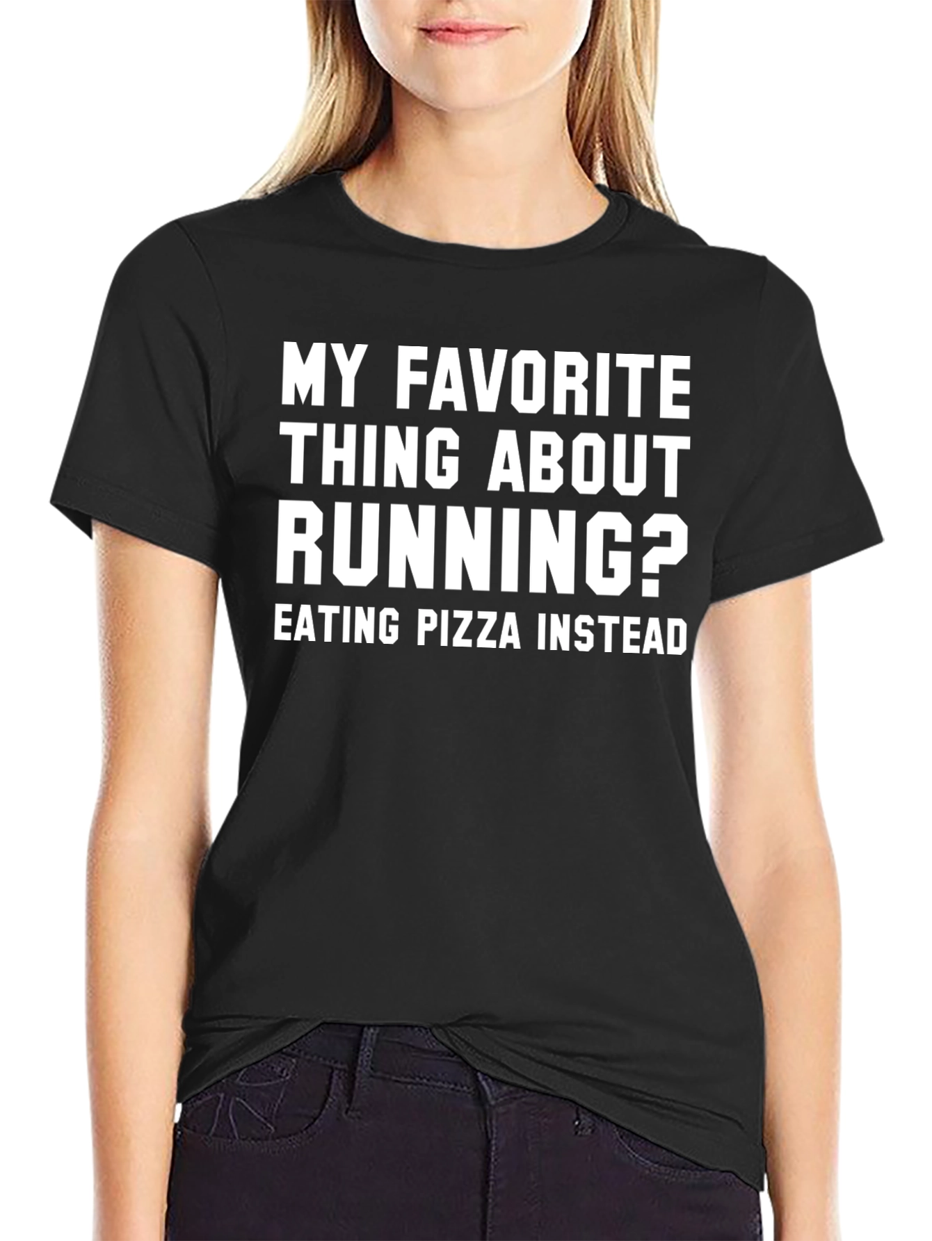 Funny Running Pizza T-Shirt