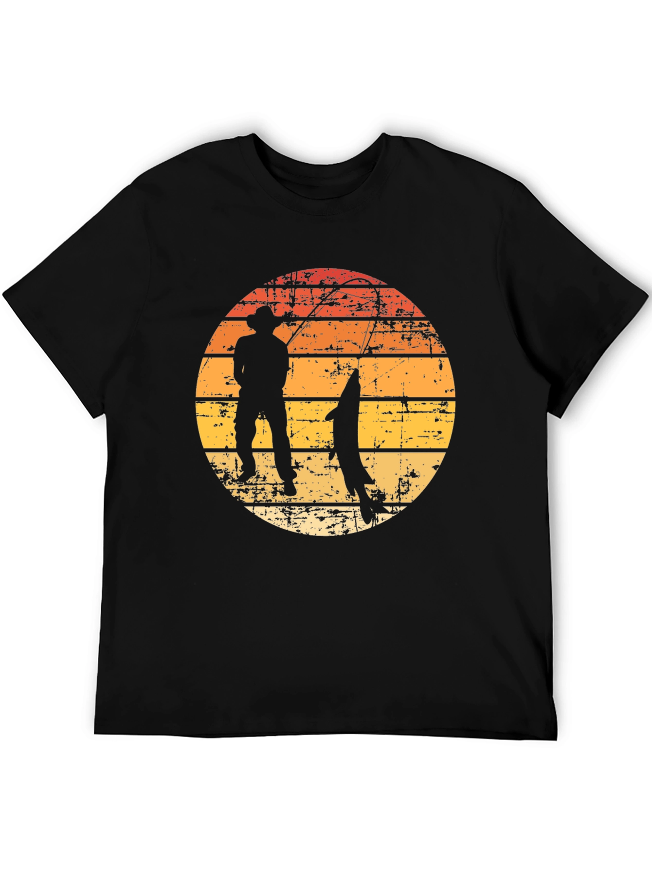 Fishing Sunset Graphic Tee