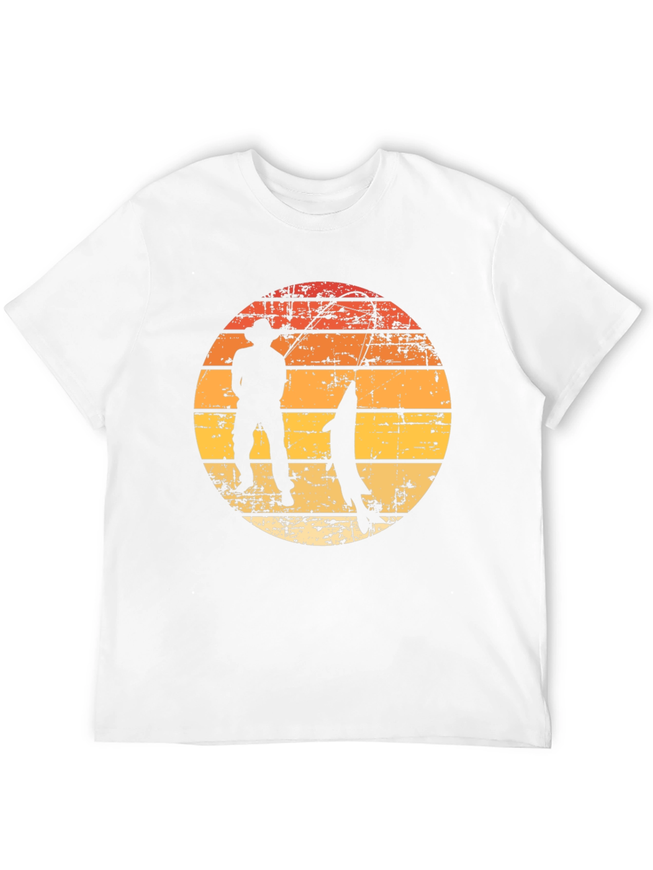 Fishing Sunset Graphic Tee