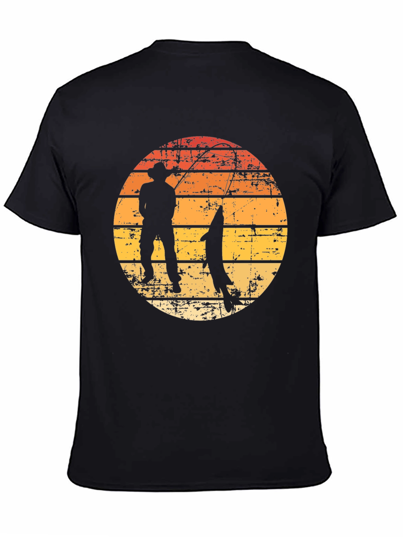 Fishing Sunset Graphic Tee