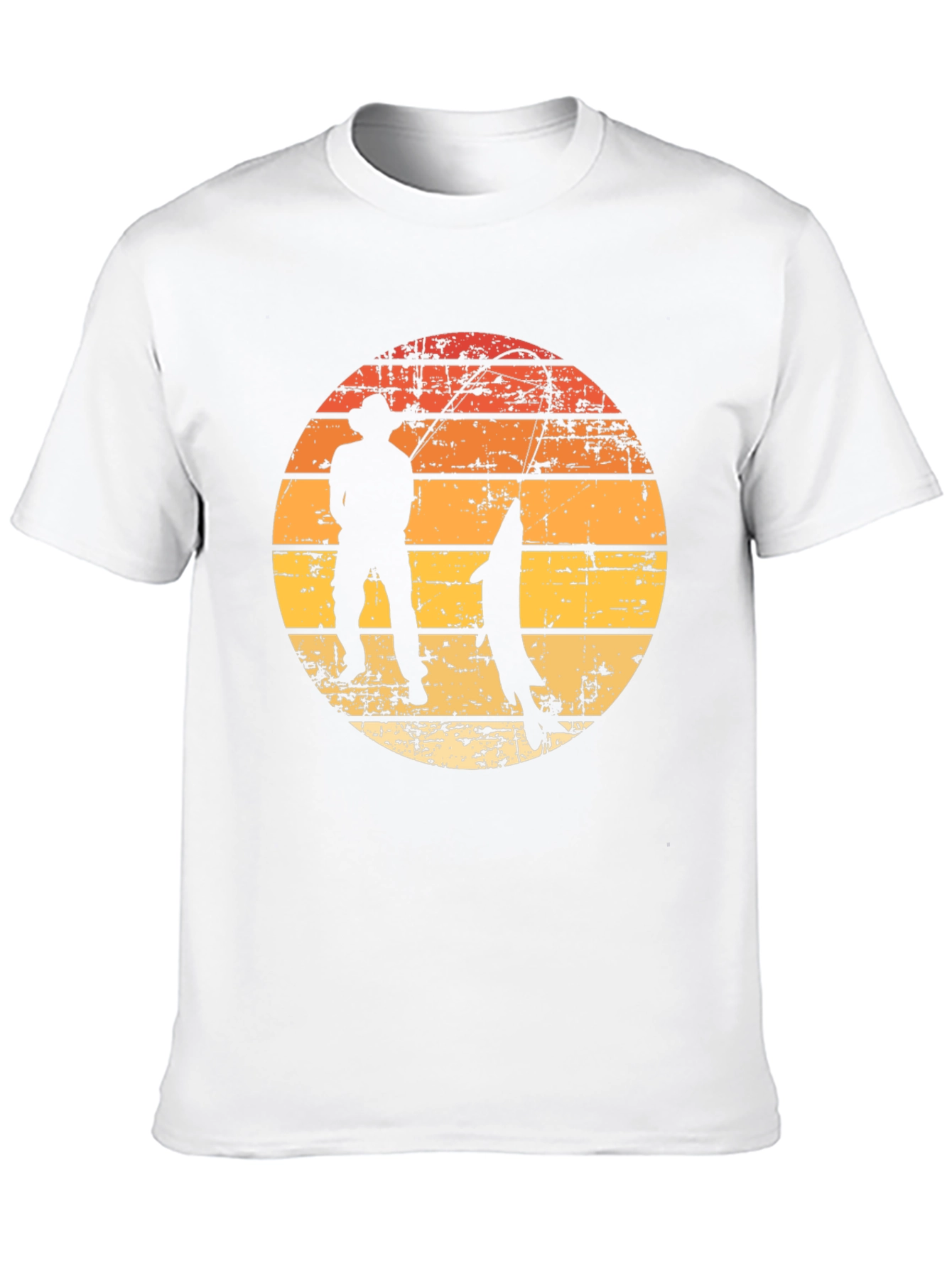 Fishing Sunset Graphic Tee