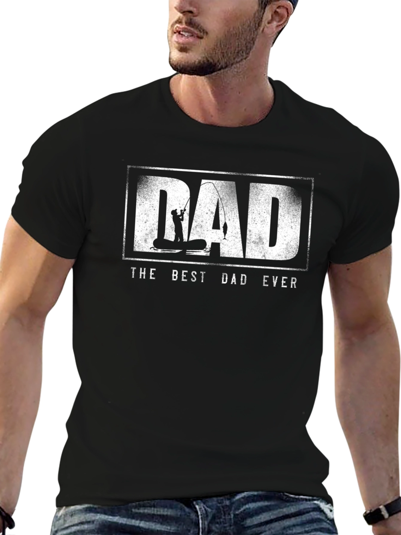 Dad The Best Dad Ever Fishing T-Shirt