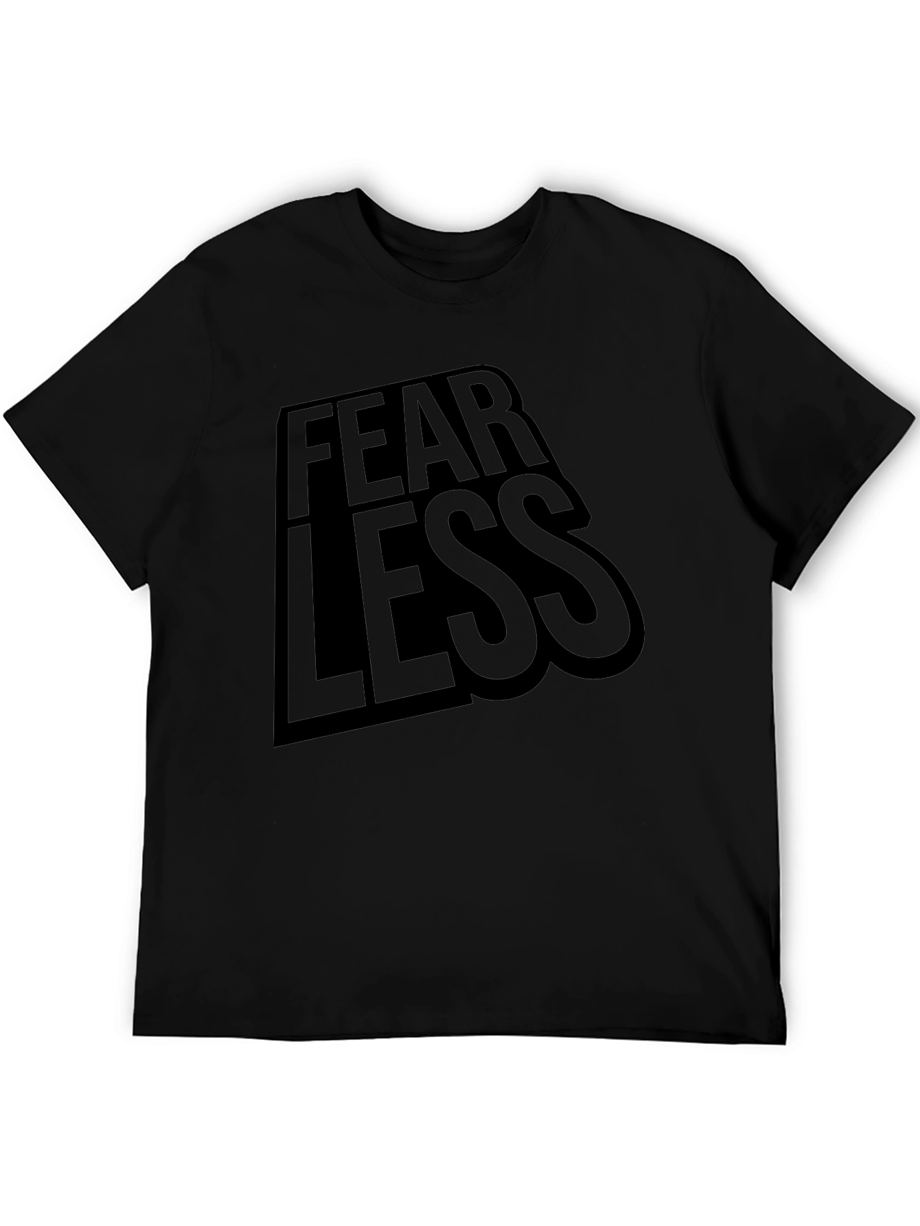 Fearless Graphic Tee - Stylish Black Shirt