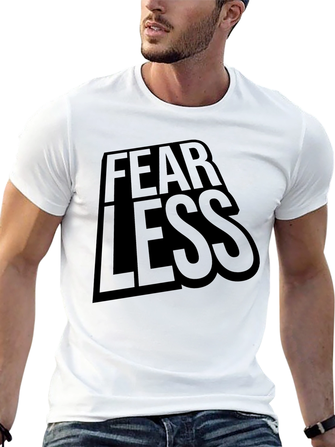 Fearless Graphic Tee - Stylish Black Shirt