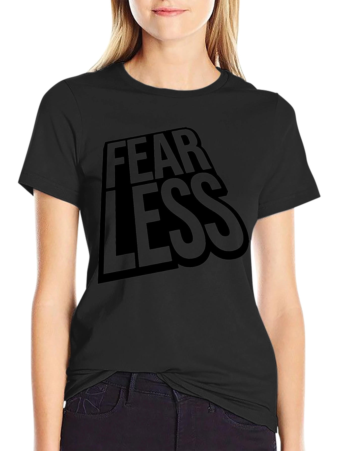 Fearless Graphic Tee - Stylish Black Shirt