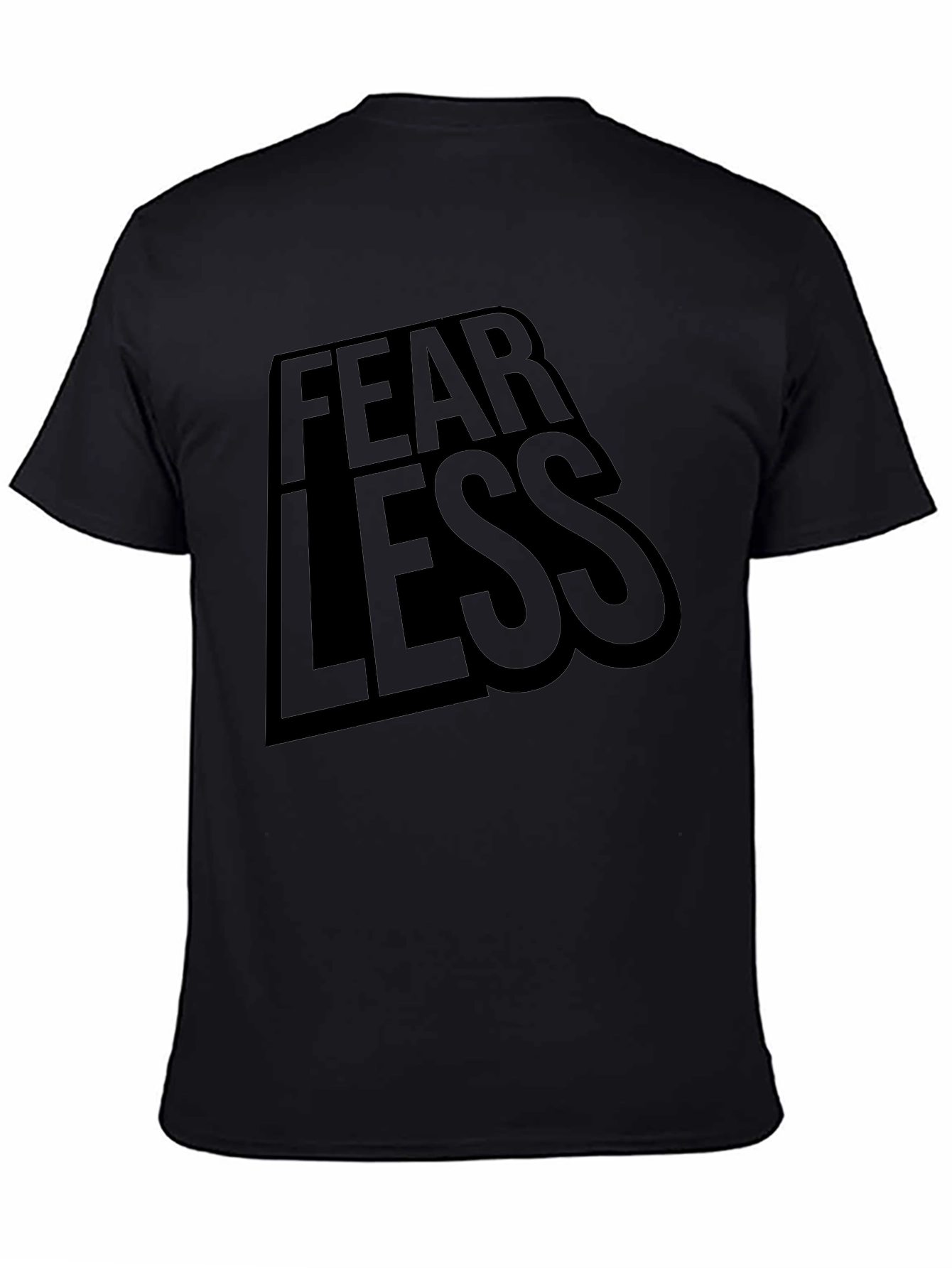 Fearless Graphic Tee - Stylish Black Shirt