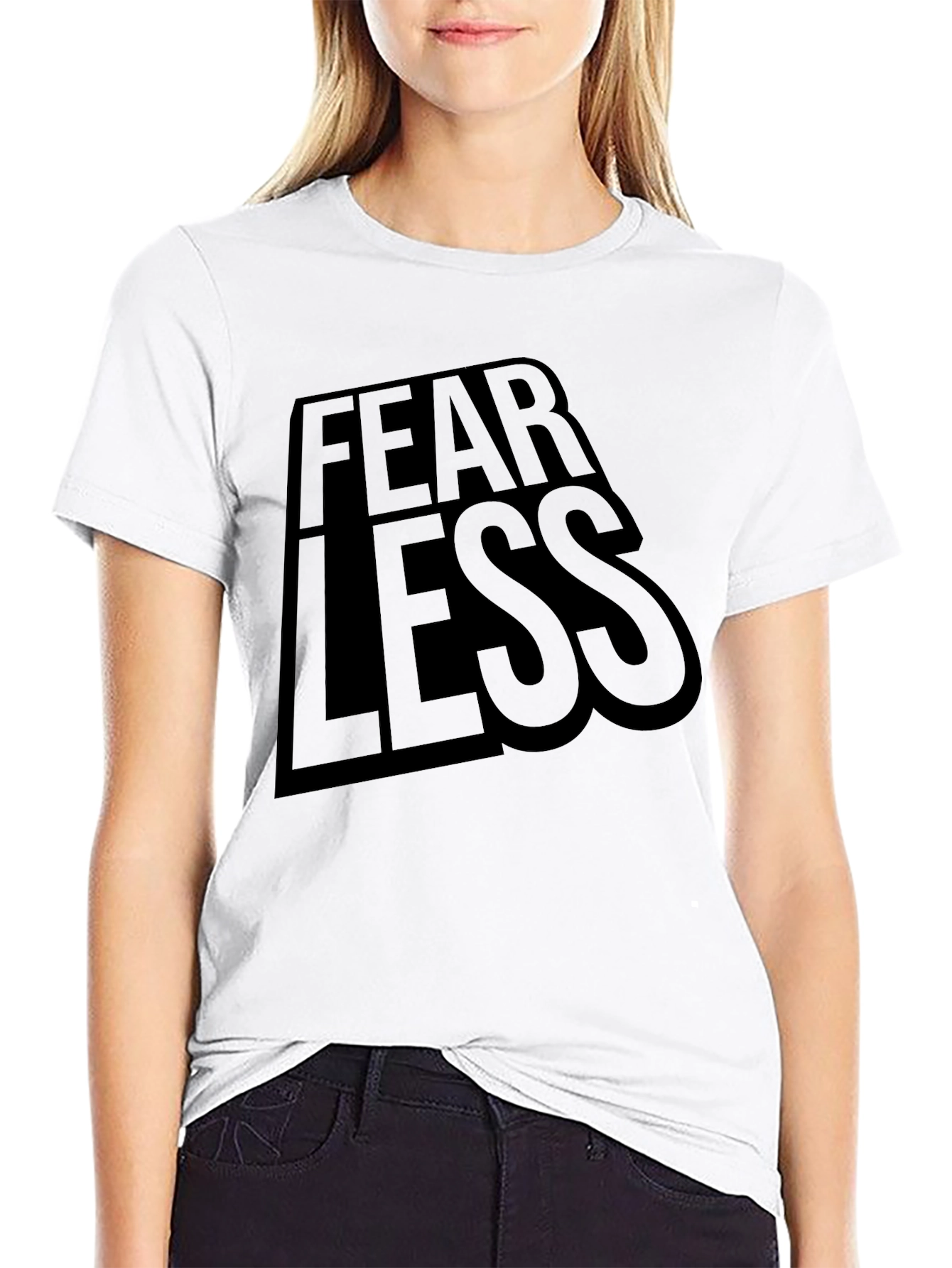 Fearless Graphic Tee - Stylish Black Shirt