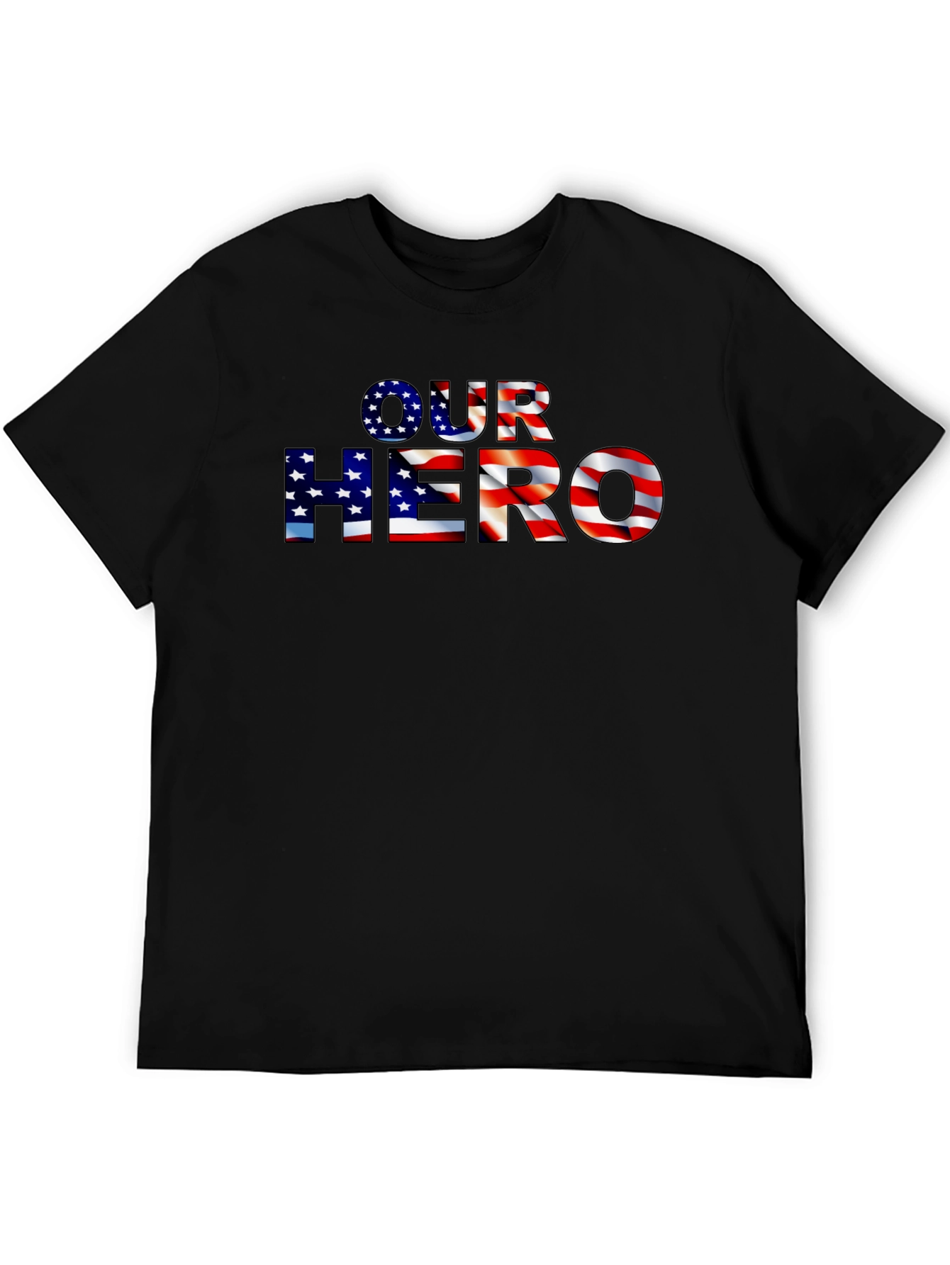 Our Hero American Flag Patriotic T-Shirt