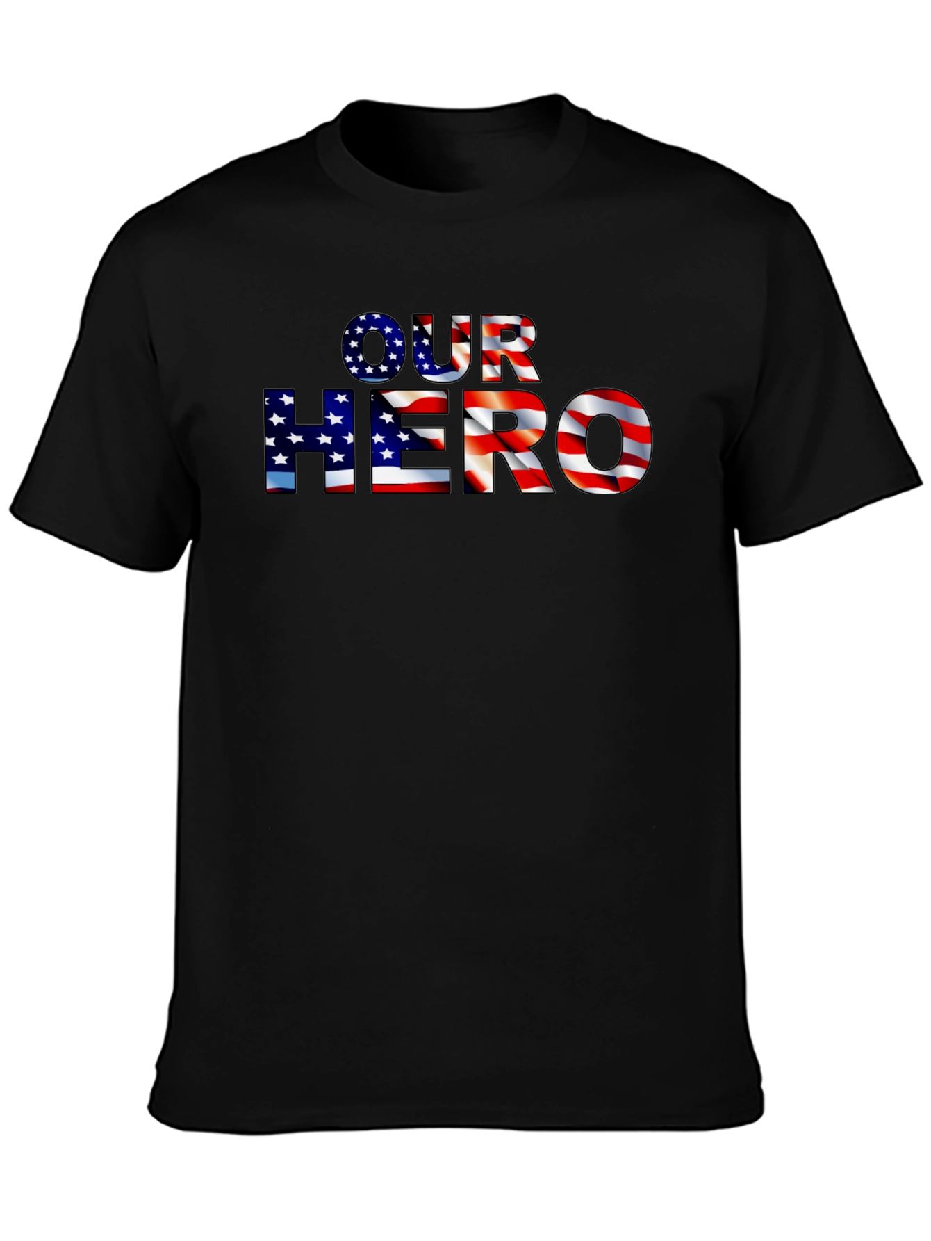 Our Hero American Flag Patriotic T-Shirt