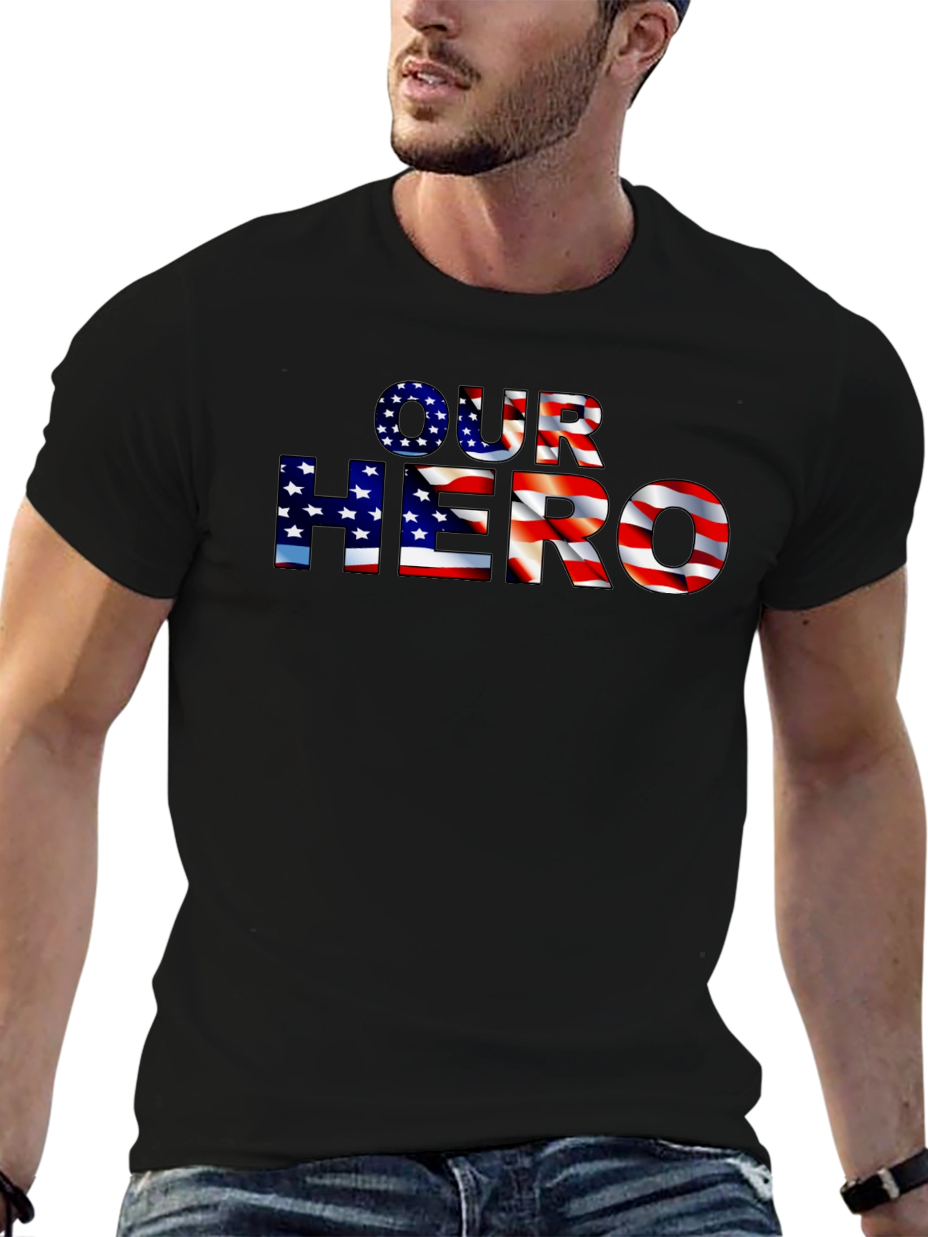 Our Hero American Flag Patriotic T-Shirt