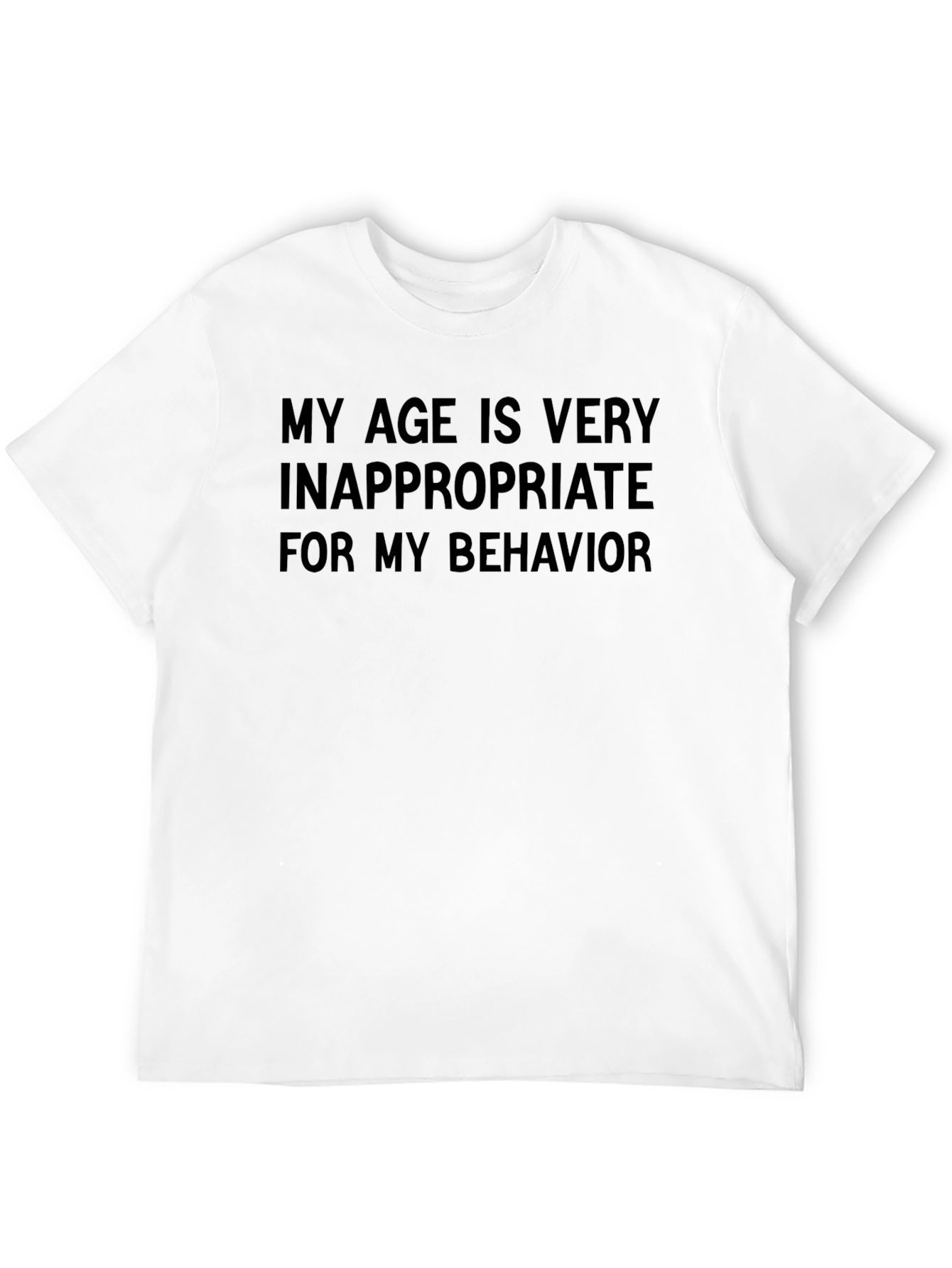 Inappropriate Age T-Shirt - Funny Sarcastic Tee