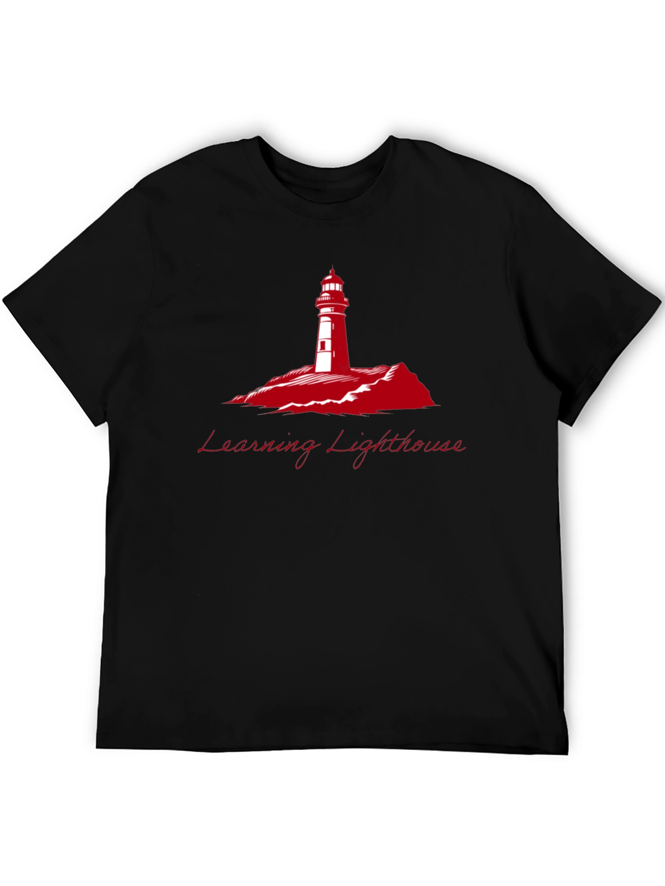 Learning Lighthouse Black T-Shirt
