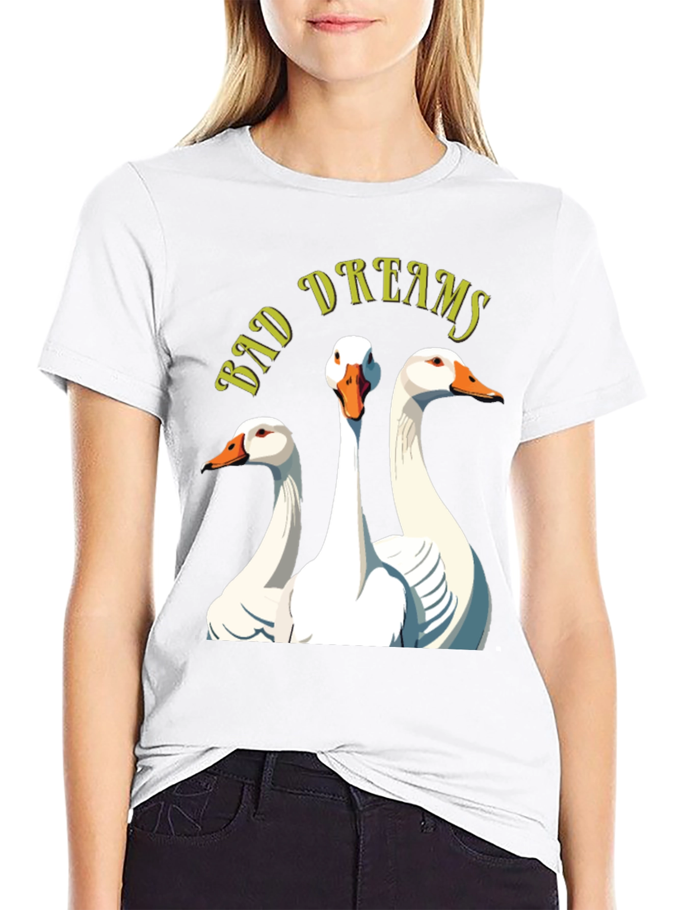 Bad Dreams Goose T-Shirt - Funny Graphic Tee
