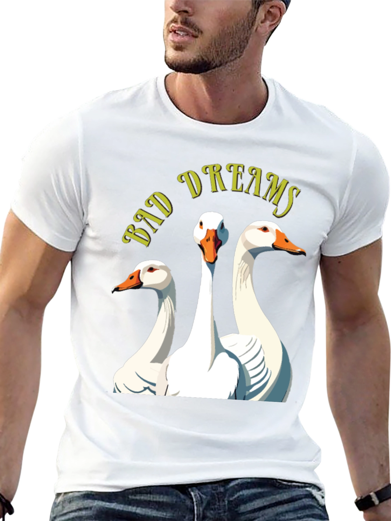 Bad Dreams Goose T-Shirt - Funny Graphic Tee