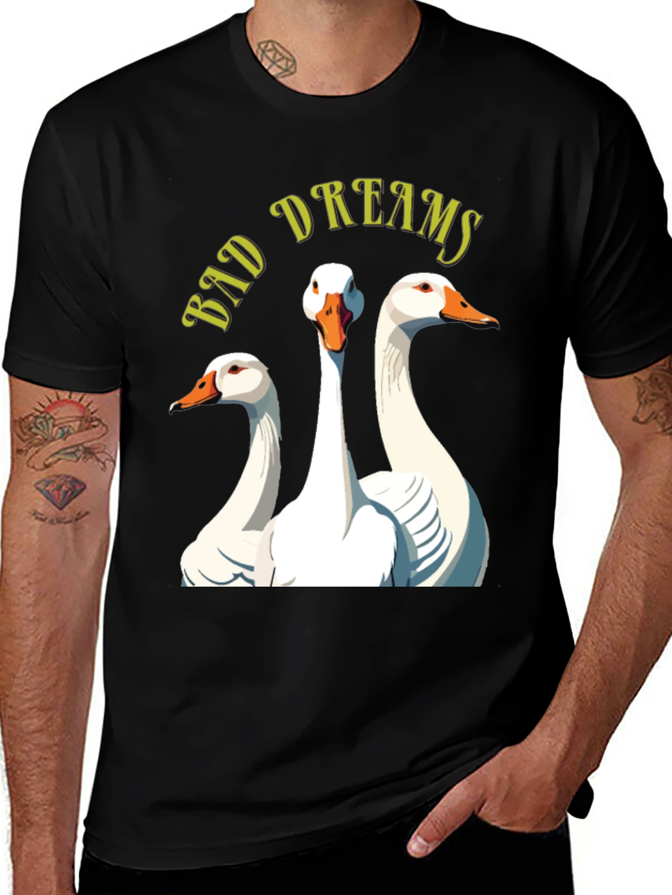 Bad Dreams Goose T-Shirt - Funny Graphic Tee