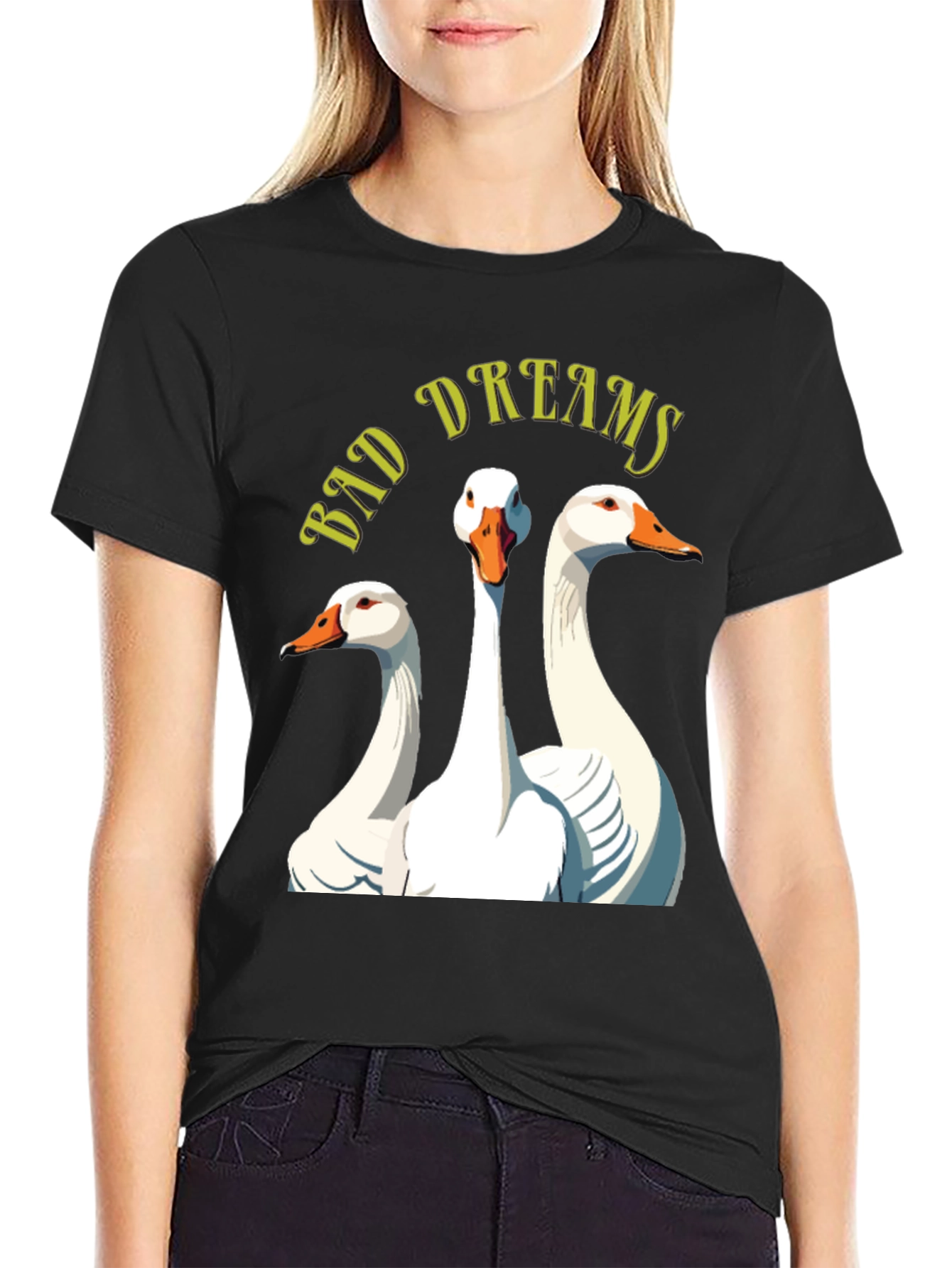 Bad Dreams Goose T-Shirt - Funny Graphic Tee