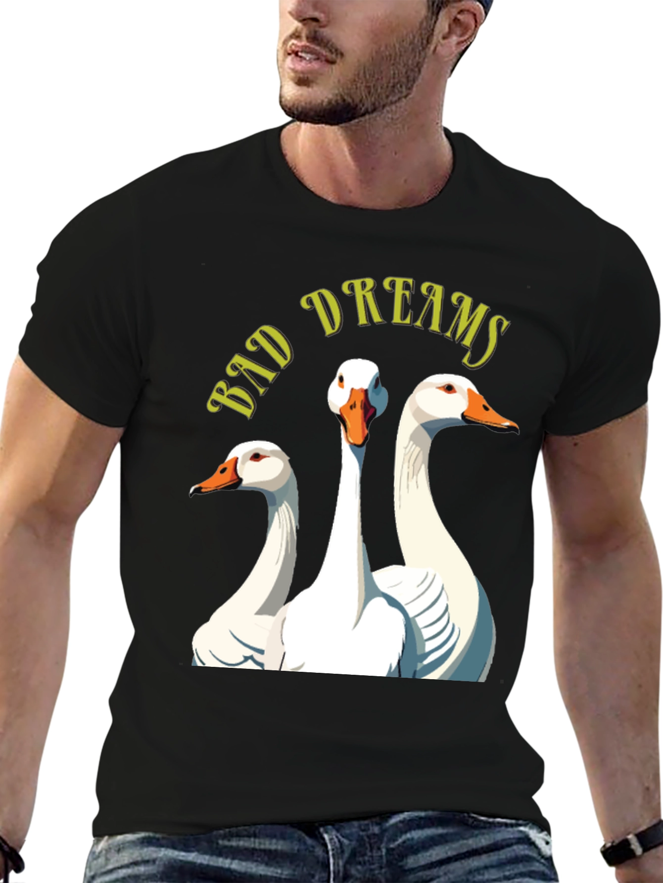 Bad Dreams Goose T-Shirt - Funny Graphic Tee