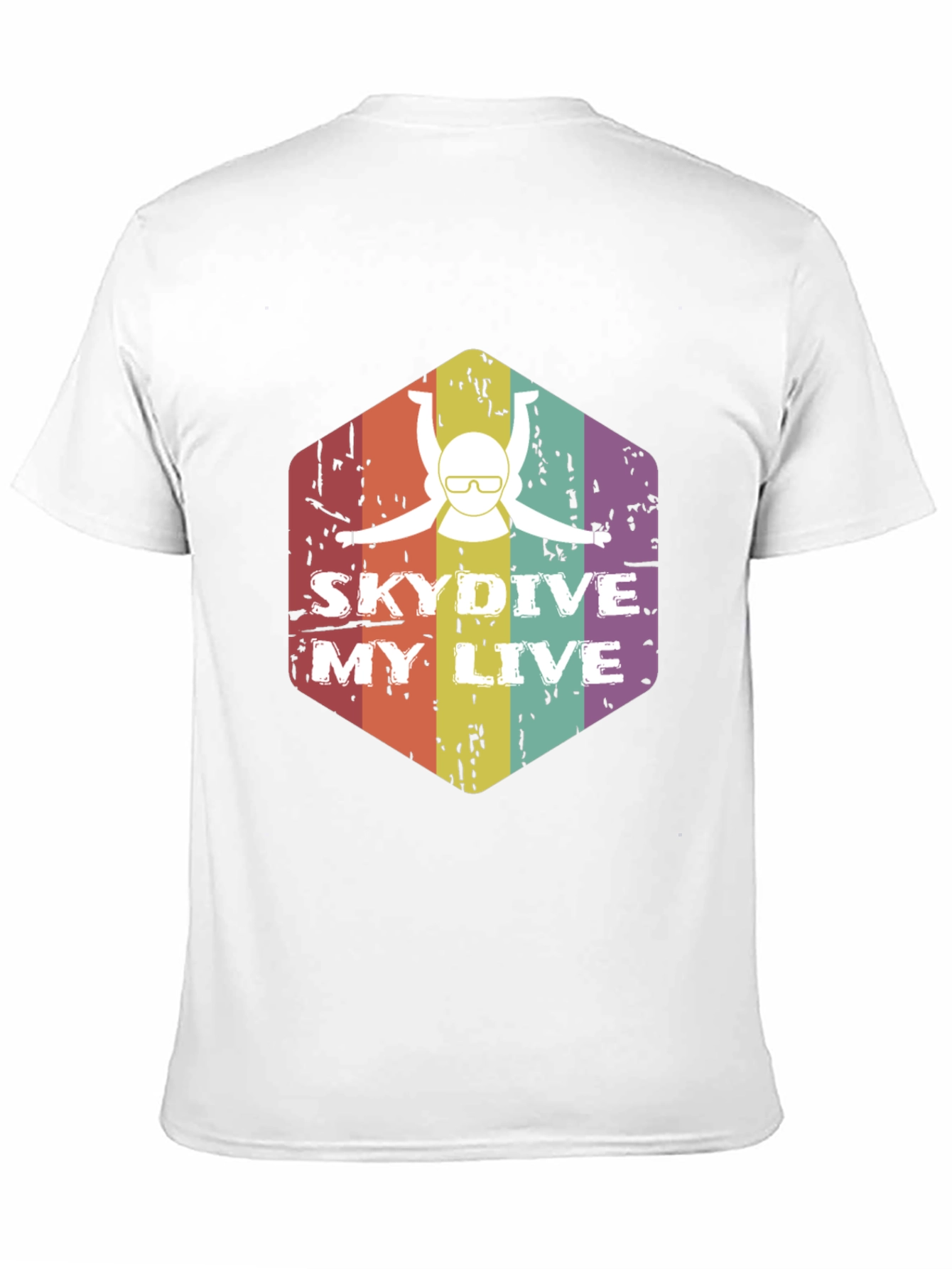 Skydive My Live Graphic Tee - Black Cotton Shirt