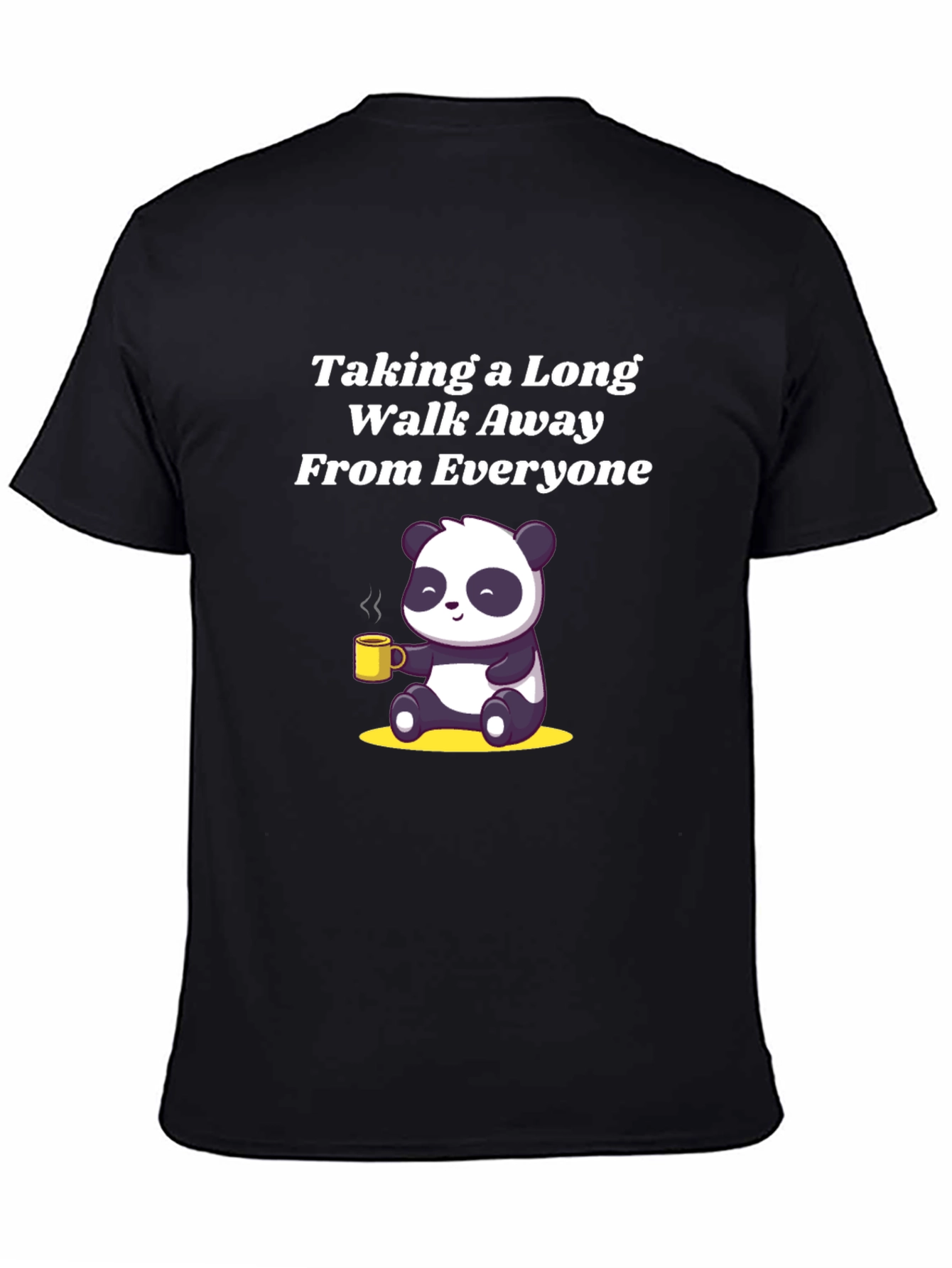 Panda Coffee T-Shirt - Taking a Long Walk Away